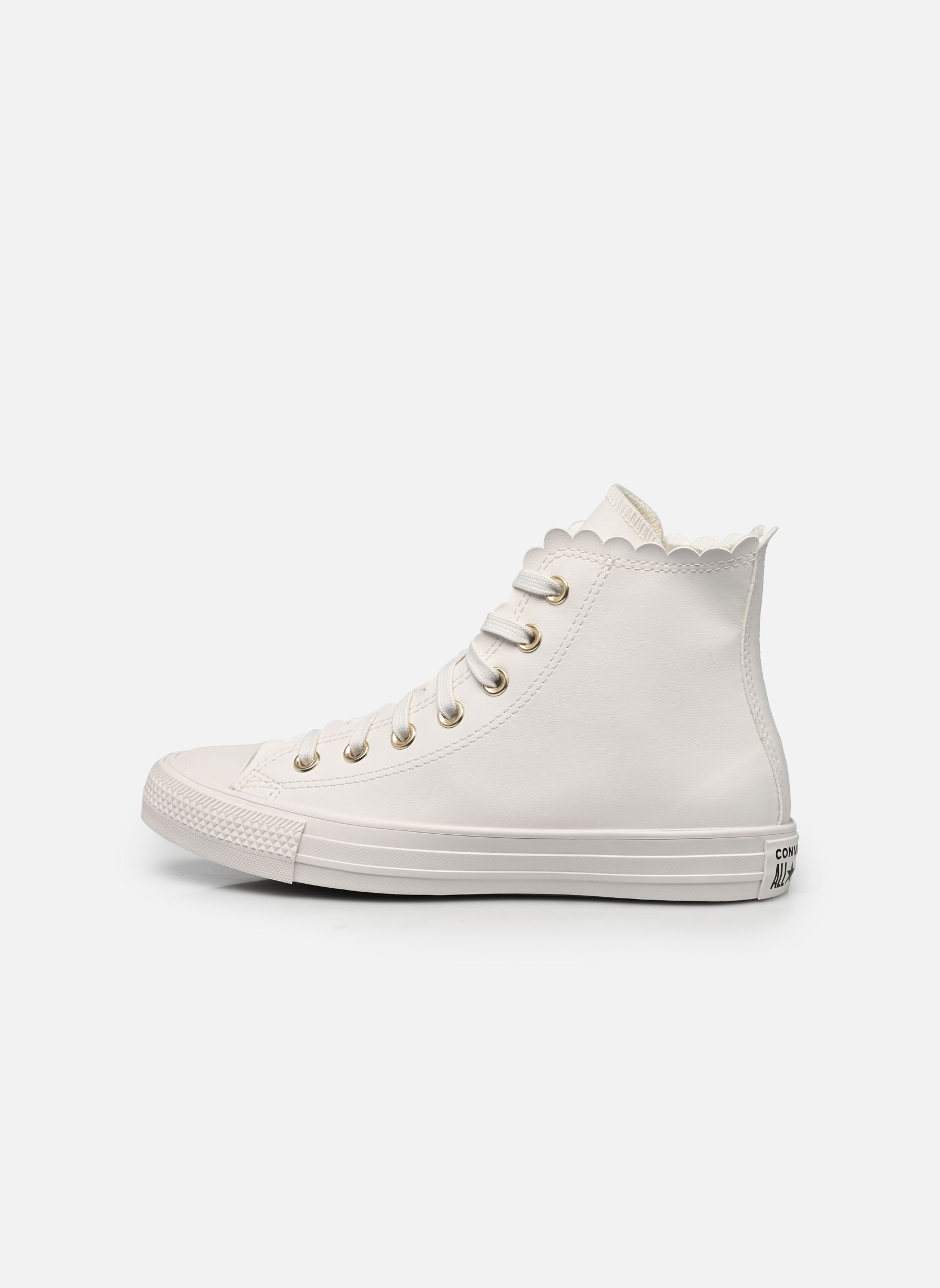 Baskets basses Chuck Taylor All Star Mono White Hi W femme blanc Converse Baskets basses Chuck Taylor All Star Mono White Hi W femme blanc WHITE/EGRET/GOLD