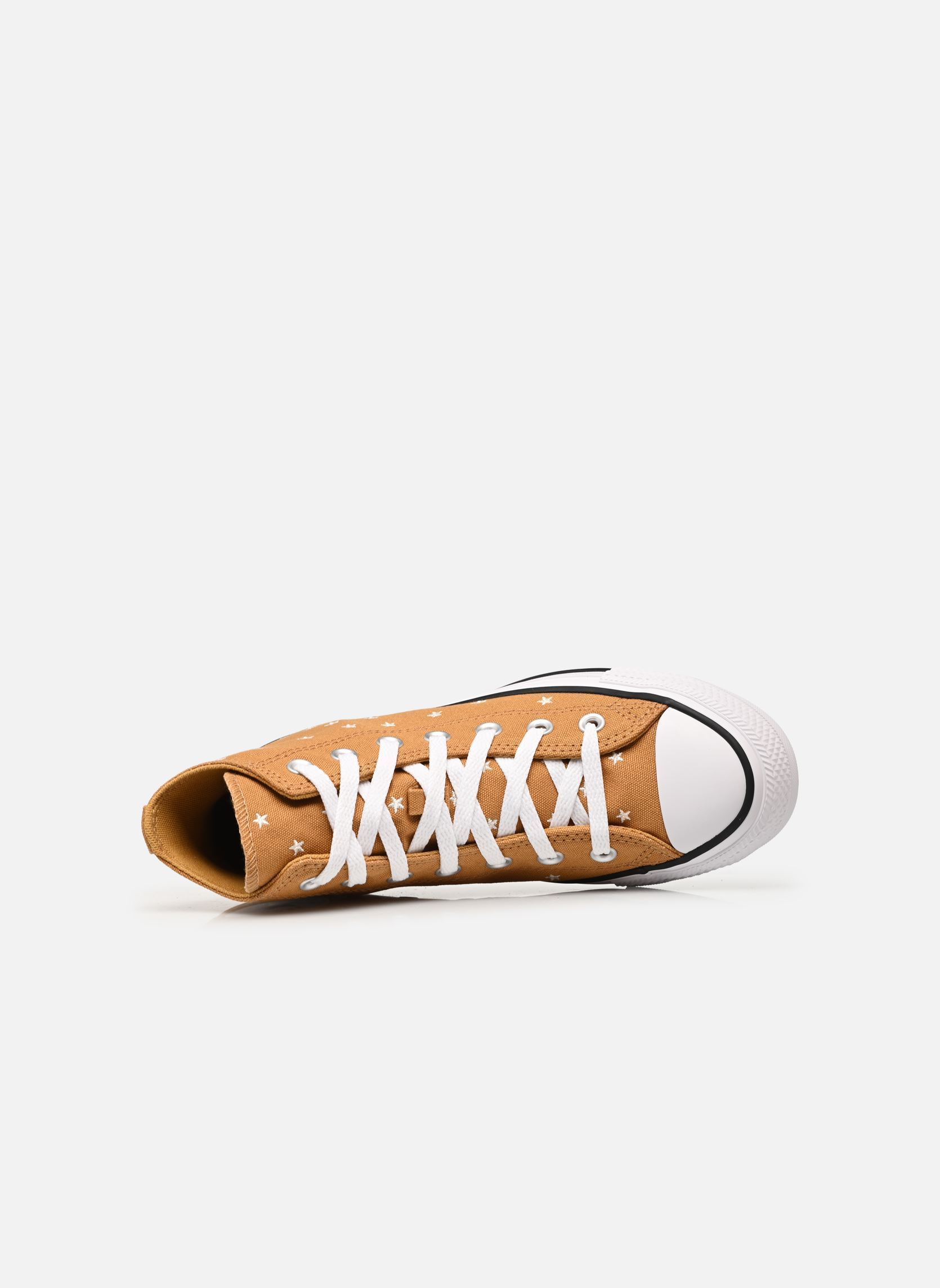 Leinen-Sneaker Chuck Taylor All Star Embroidered Stars damen braun Converse Leinen-Sneaker Chuck Taylor All Star Embroidered Stars damen braun Honey Stick/Egret/Black