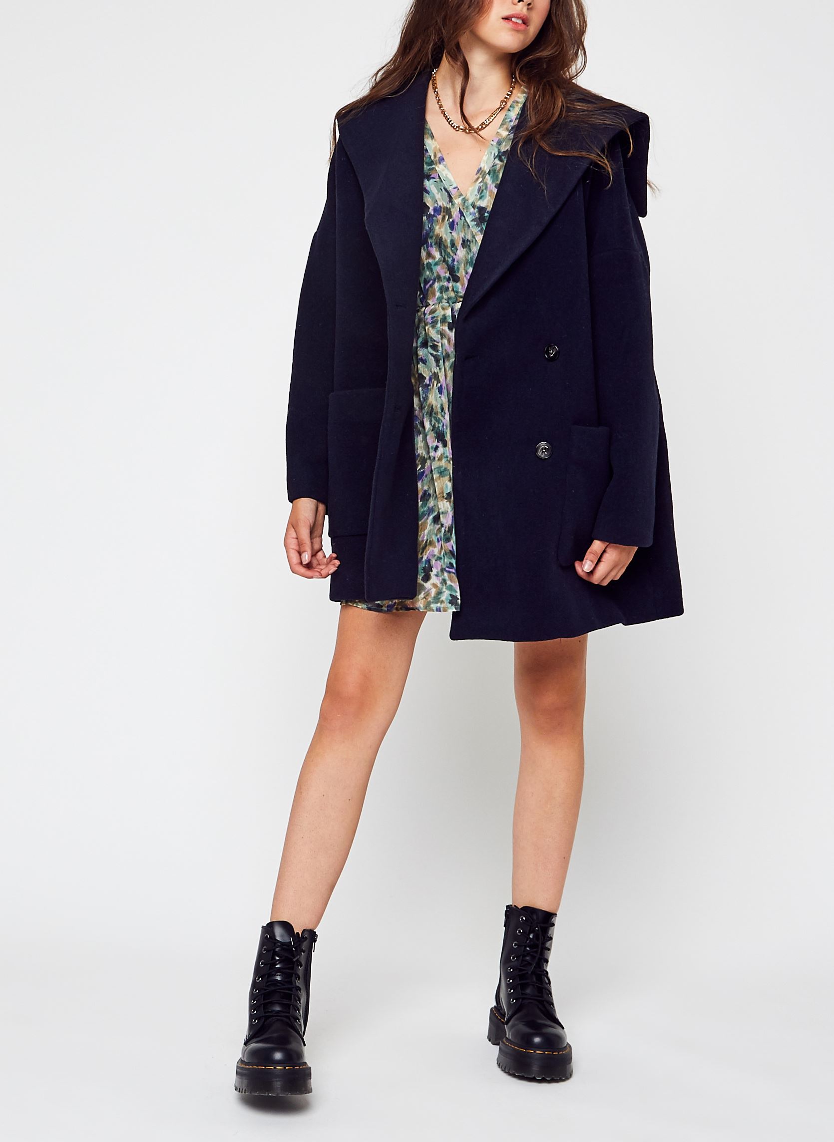 Manteaux classiques Veste 22252154 femme bleu The Korner Manteaux classiques Veste 22252154 femme bleu NAVY