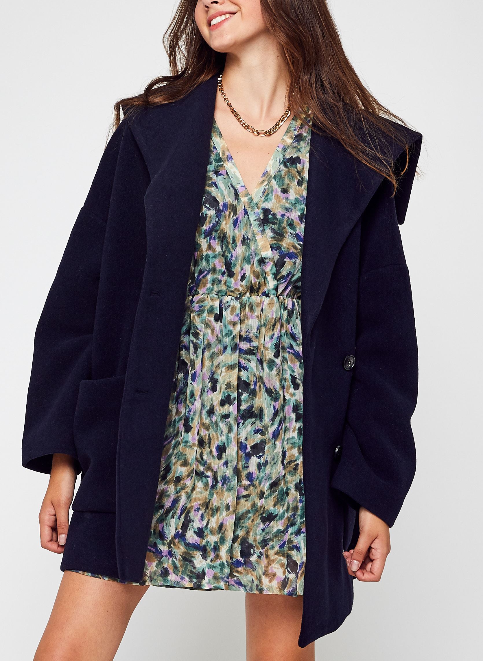 Manteaux classiques Veste 22252154 femme bleu The Korner Manteaux classiques Veste 22252154 femme bleu NAVY