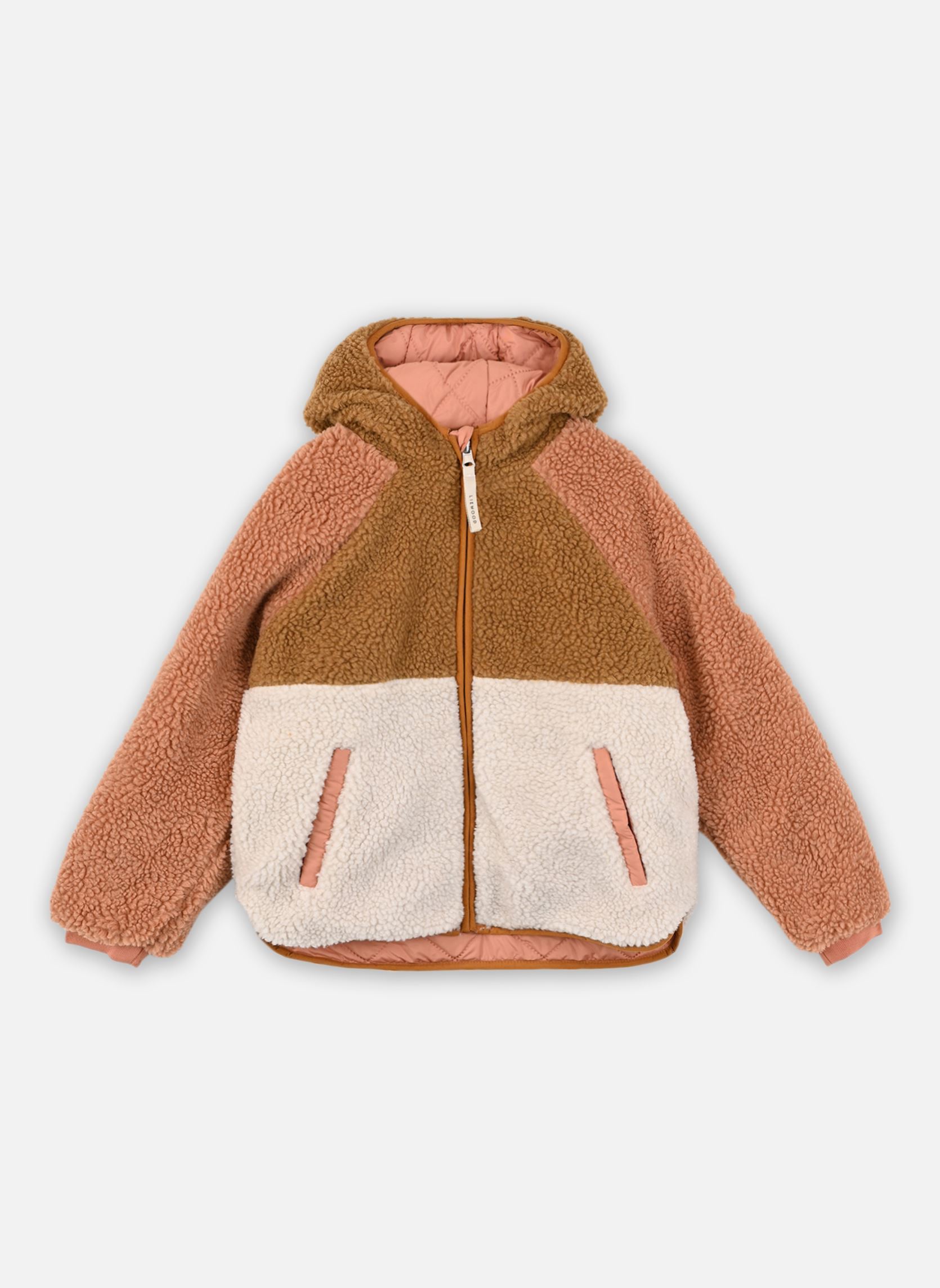 Fleece truien Jackson reversible jacket roze Liewood Fleece truien Jackson reversible jacket roze Tuscany rose mix