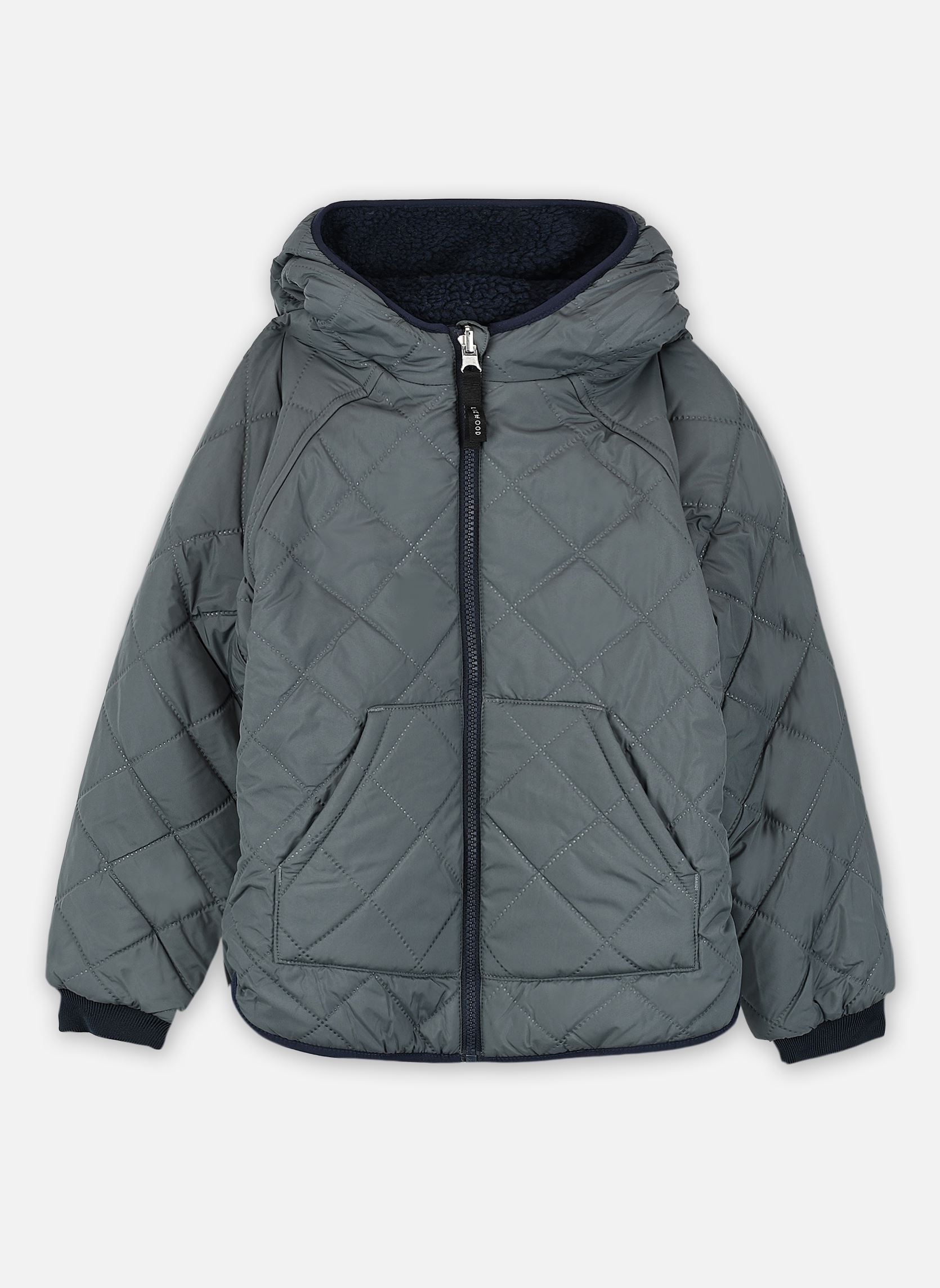 Fleece truien Jackson reversible jacket blauw Liewood Fleece truien Jackson reversible jacket blauw Whale blue multi mix