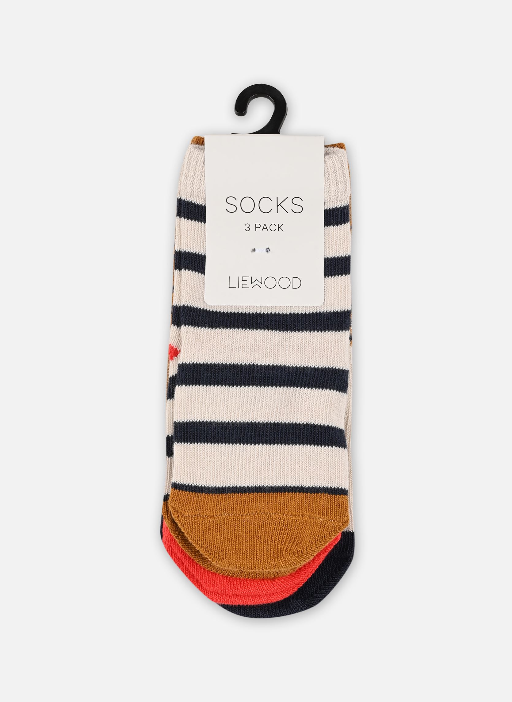 Calze Silas socks 3-pack bambino bianco Liewood Calze Silas socks 3-pack bambino bianco Leopard Sandy