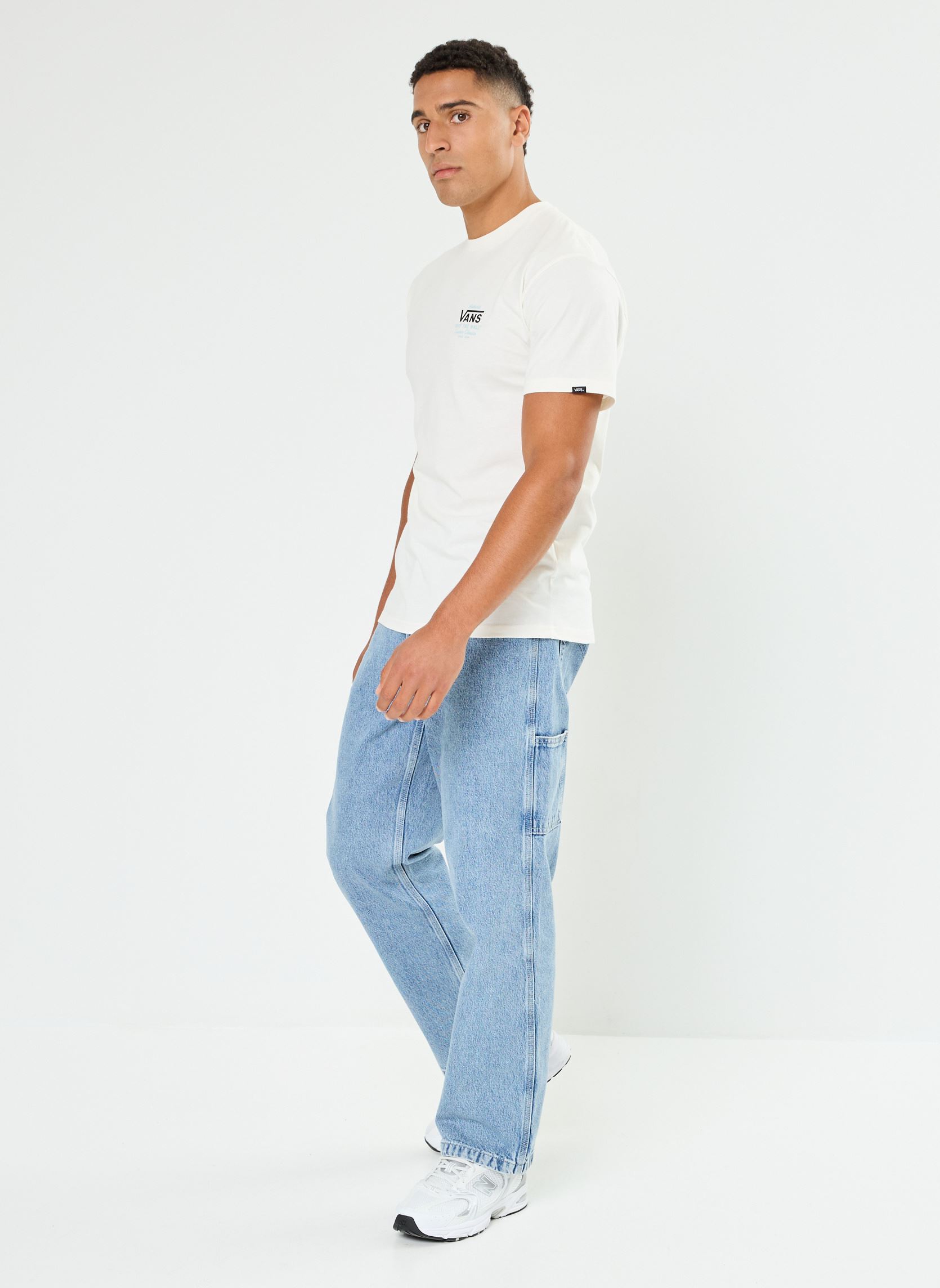 Tee-shirts Mn Holder St Classic homme blanc Vans Tee-shirts Mn Holder St Classic homme blanc MARSHMALLOW-FROST GRAY