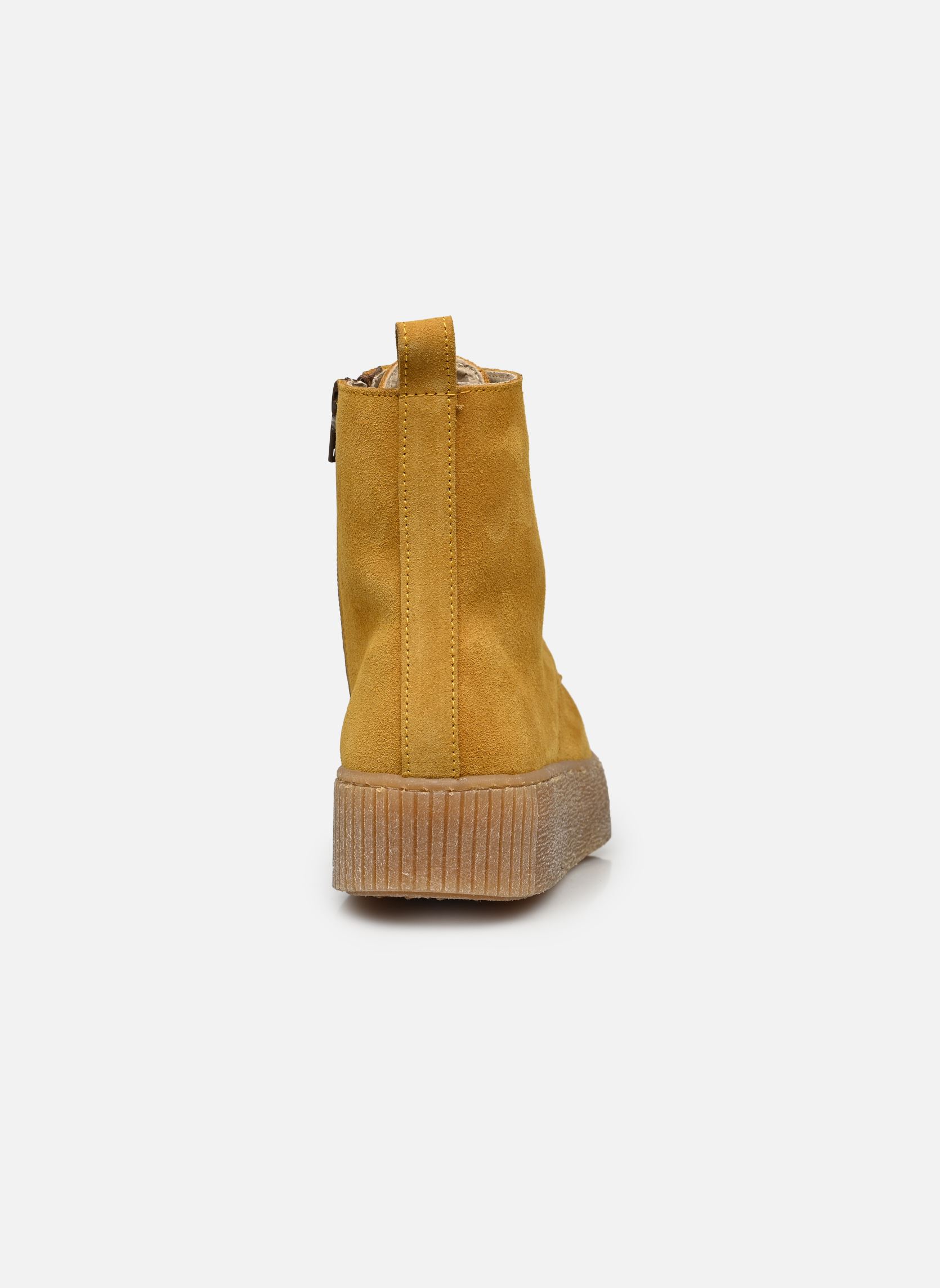 Hoge sneakers Dakota dames geel Arima pour Elle Hoge sneakers Dakota dames geel VELOURS SAFRAN