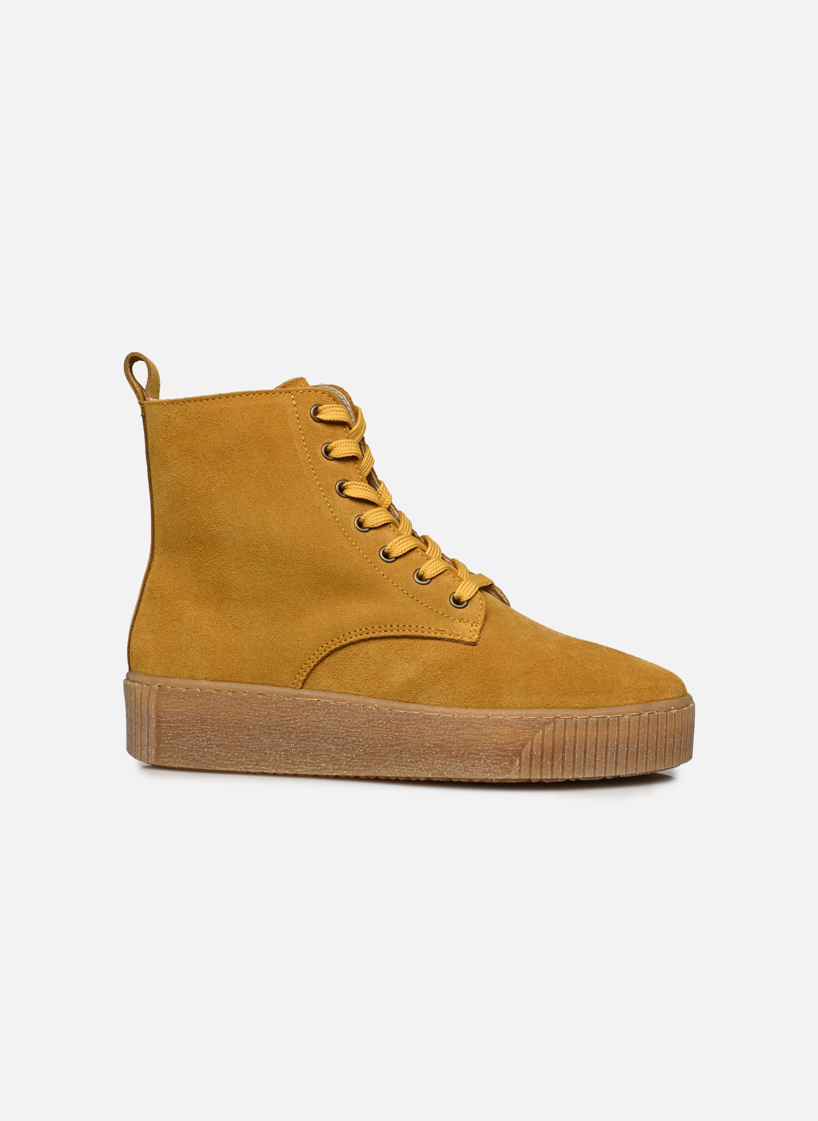 Hoge sneakers Dakota dames geel Arima pour Elle Hoge sneakers Dakota dames geel VELOURS SAFRAN