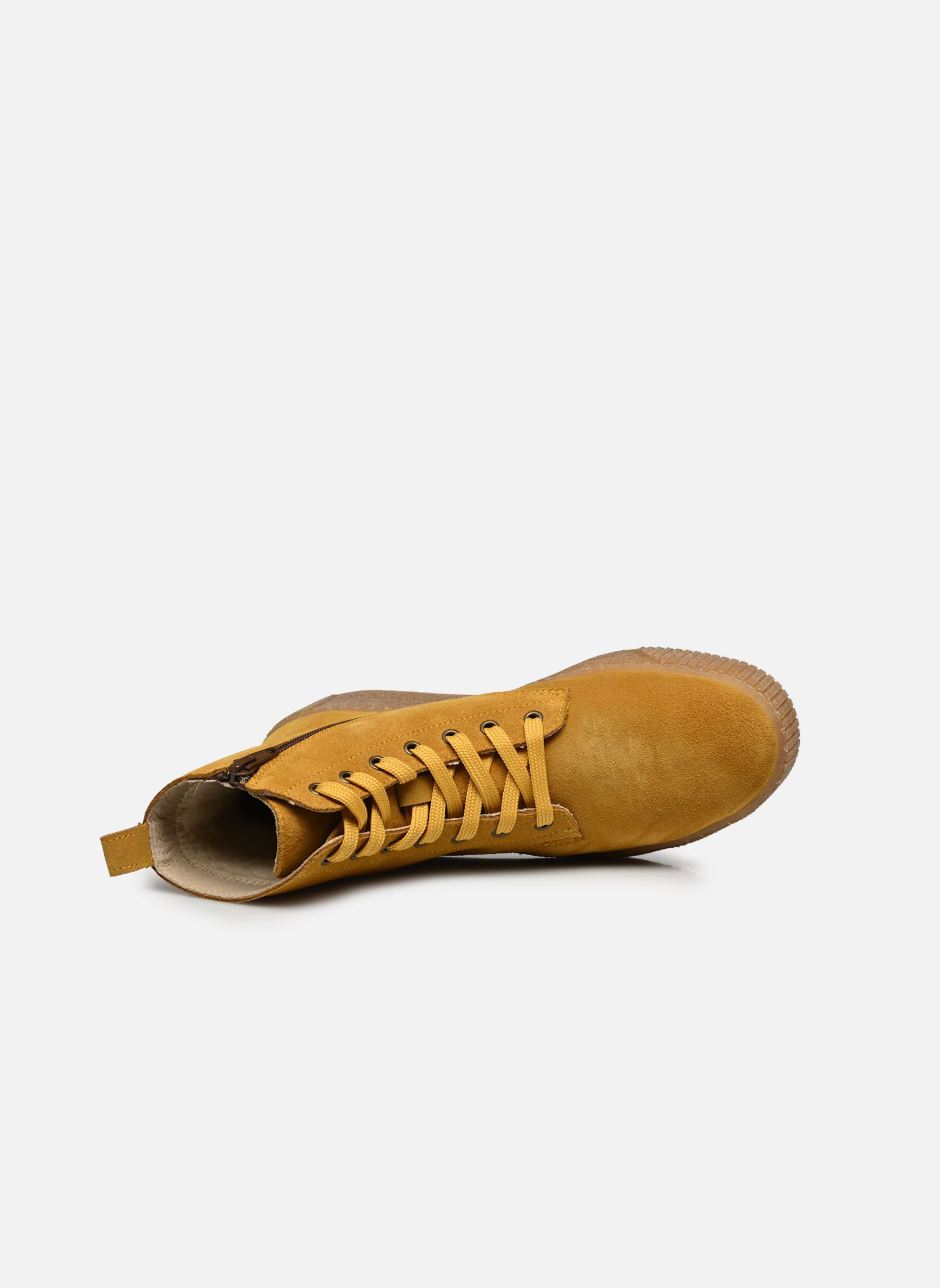 Hoge sneakers Dakota dames geel Arima pour Elle Hoge sneakers Dakota dames geel VELOURS SAFRAN