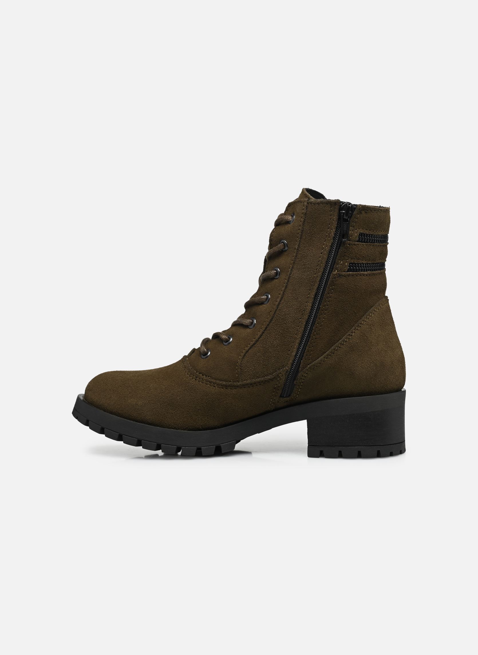 Geschnürte Stiefeletten Lise Velours damen grün Arima pour Elle Geschnürte Stiefeletten Lise Velours damen grün VELOURS KAKI