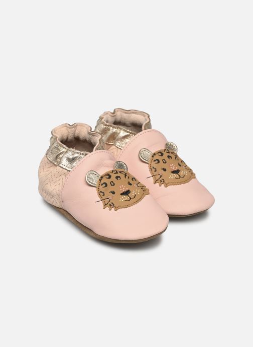 Robeez Mixte Enfant Leo Miror - Chaussons En Cuir Souple Pour Bébé Avec Semelle Antidérapante