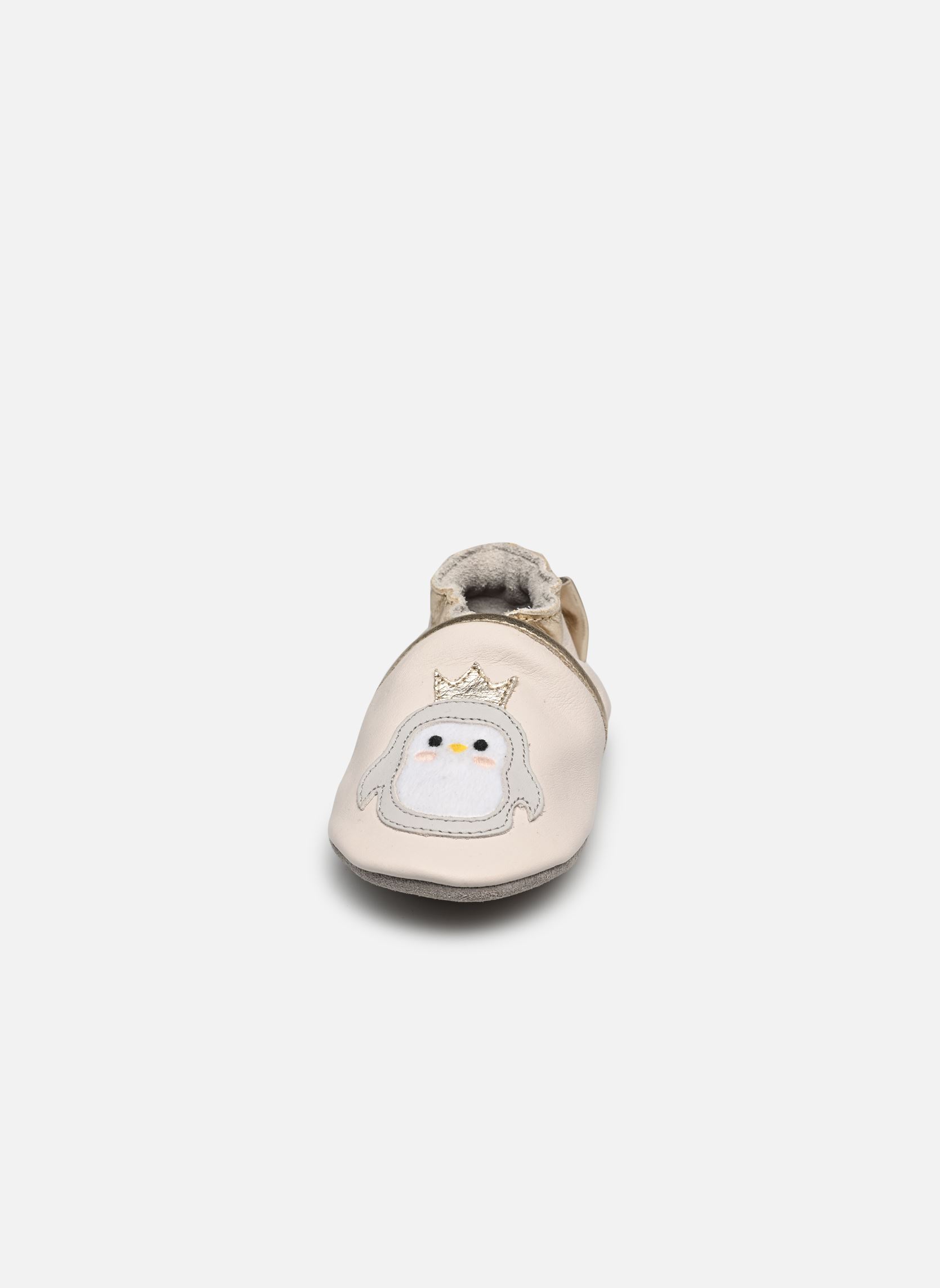 Hausschuhe CUTE AUK mädchen silber Robeez Hausschuhe CUTE AUK mädchen silber ROSE METAL