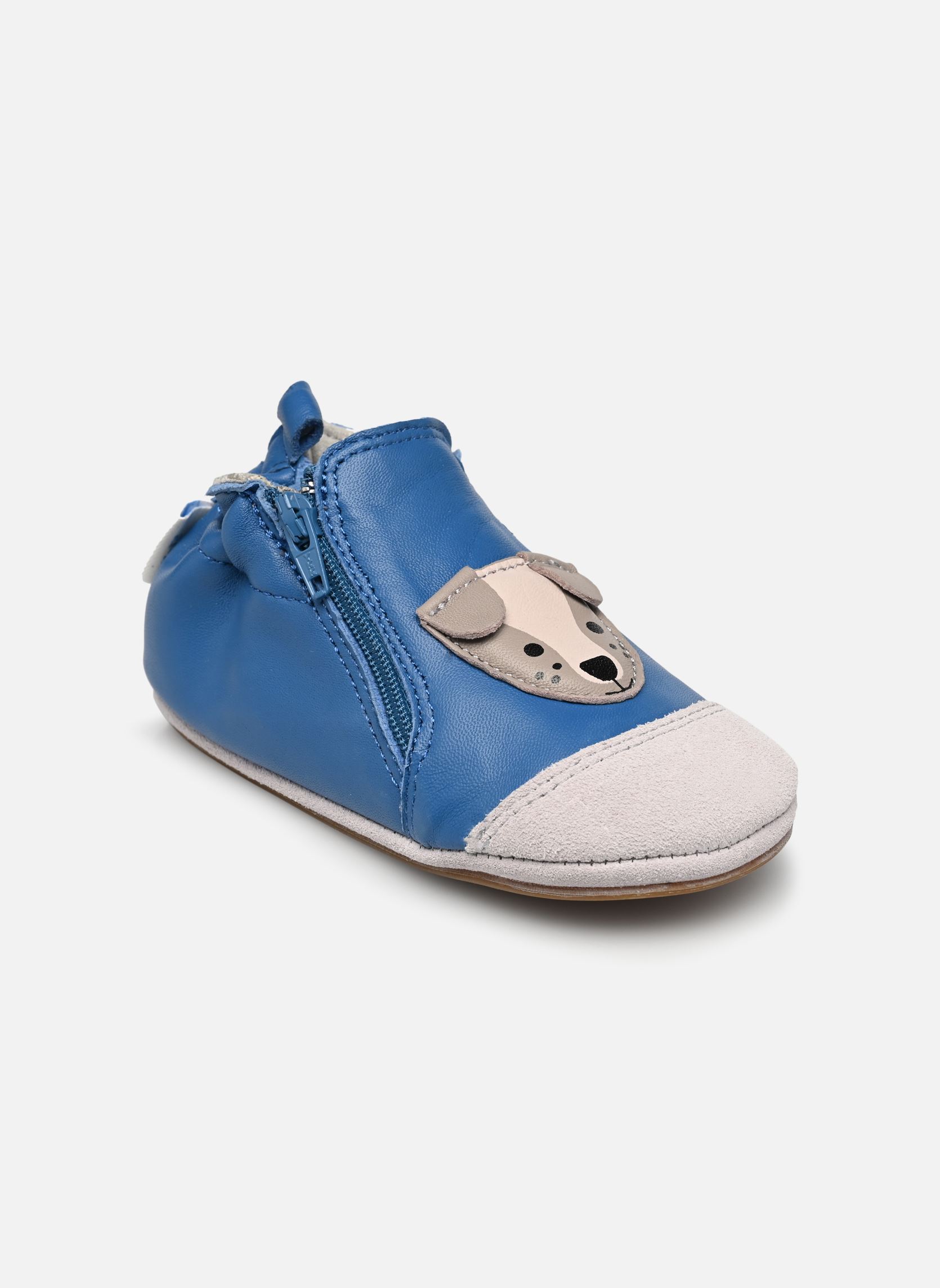 Chaussons CHOU DOG garçon bleu Robeez Chaussons CHOU DOG garçon bleu BLEU