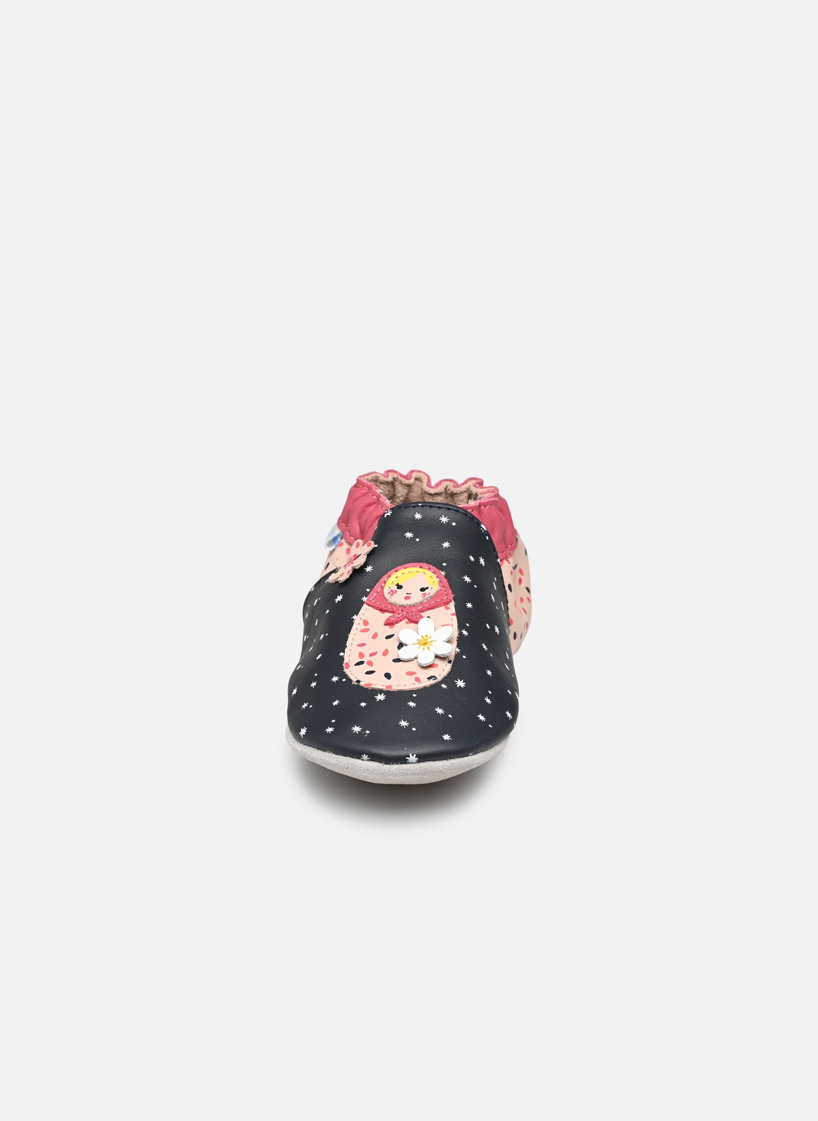 Chaussons FLOWERDOLLS fille bleu Robeez Chaussons FLOWERDOLLS fille bleu MARINE ROSE
