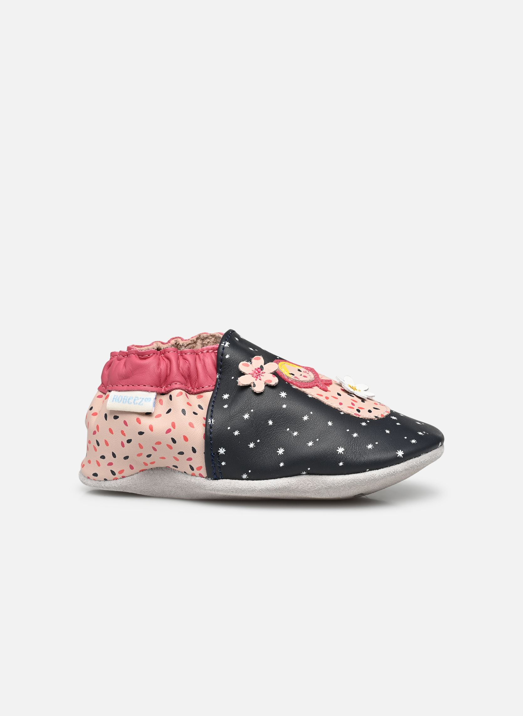 Chaussons FLOWERDOLLS fille bleu Robeez Chaussons FLOWERDOLLS fille bleu MARINE ROSE