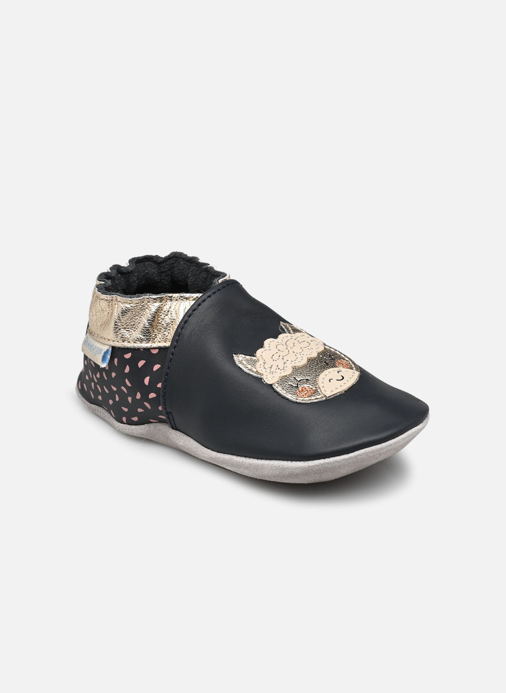 Chaussons LAMASPIRIT fille bleu Robeez Chaussons LAMASPIRIT fille bleu MARINE