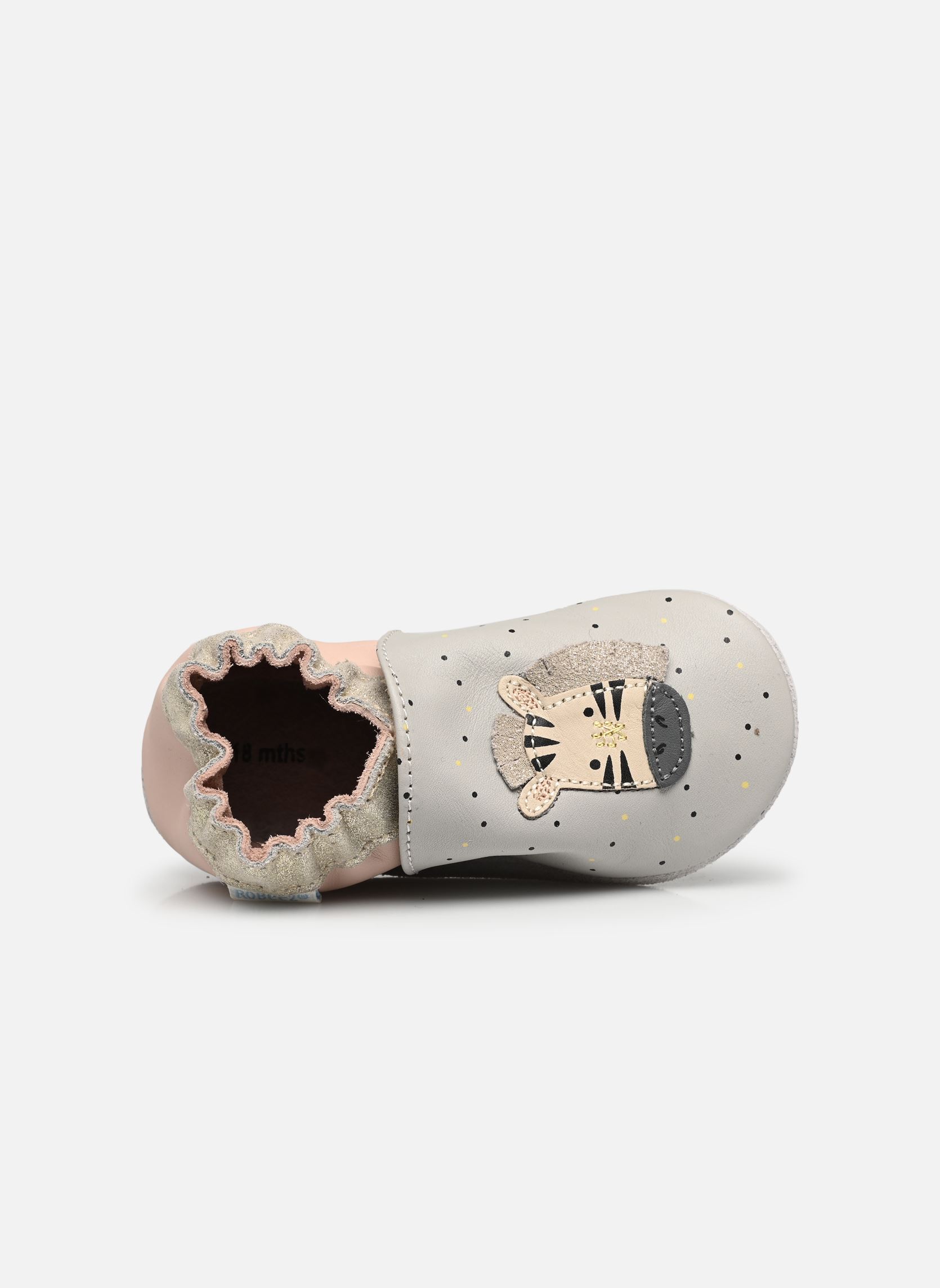 Chaussons CUTE ZEBRA gris Robeez Chaussons CUTE ZEBRA gris GRIS ROSE