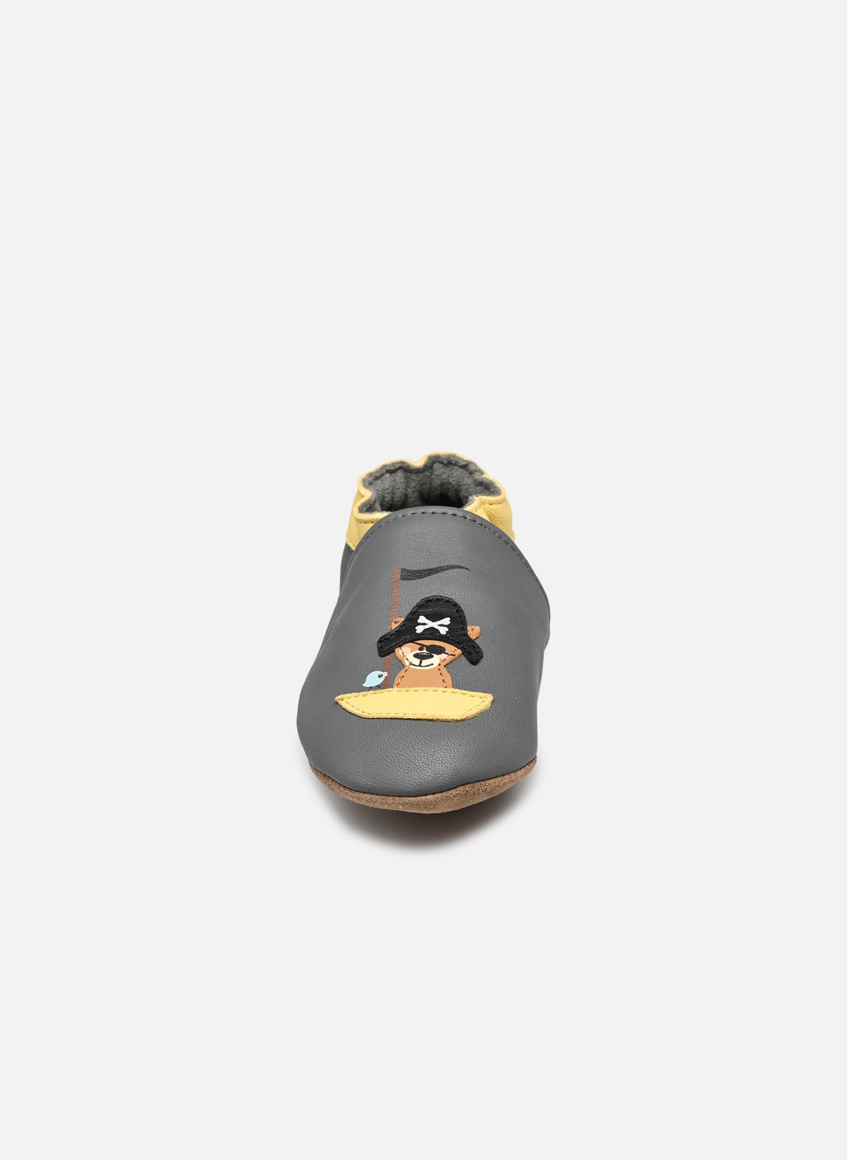 Hausschuhe SEA BEAR grau Robeez Hausschuhe SEA BEAR grau GRIS FONCE