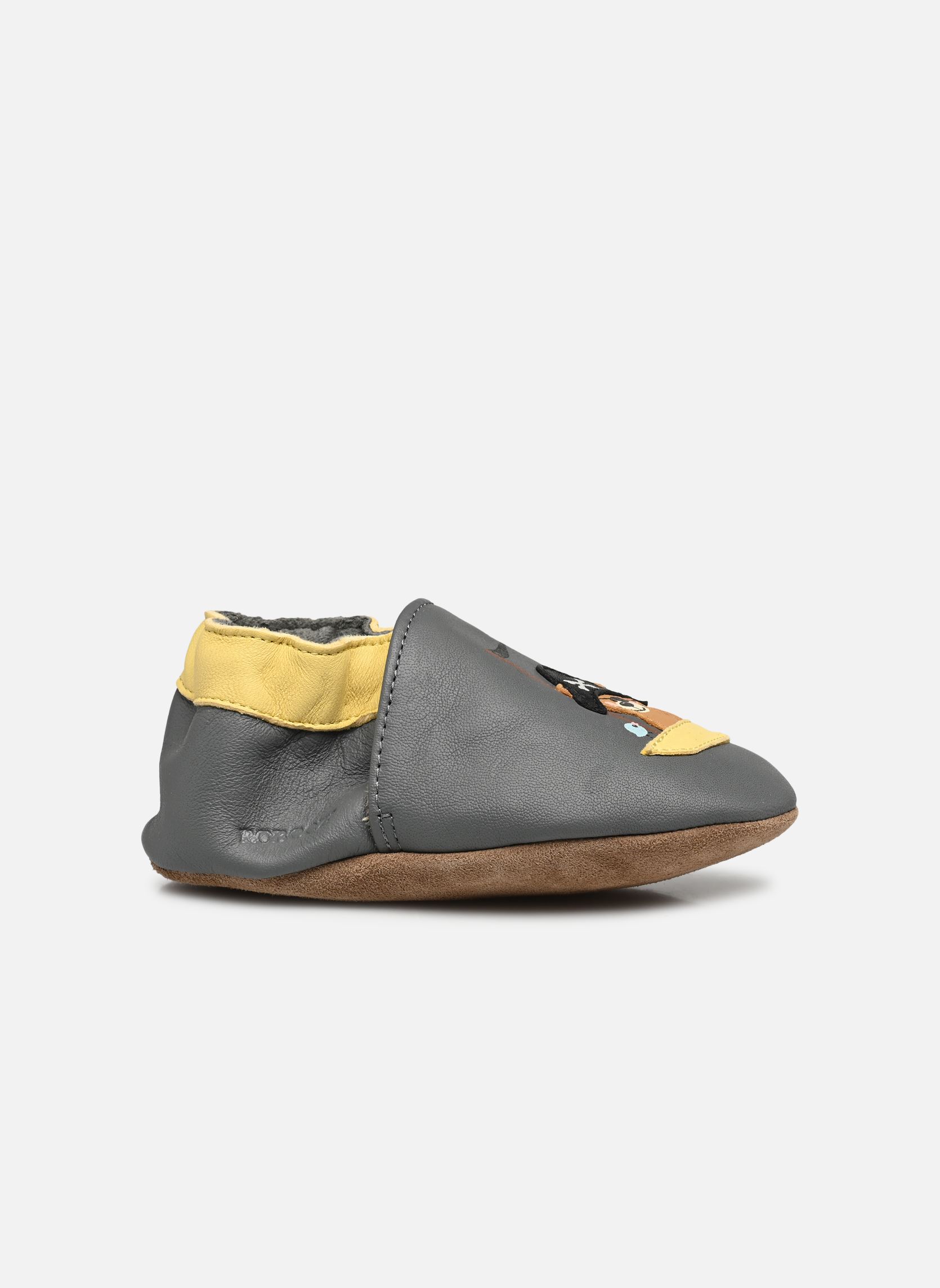 Hausschuhe SEA BEAR grau Robeez Hausschuhe SEA BEAR grau GRIS FONCE