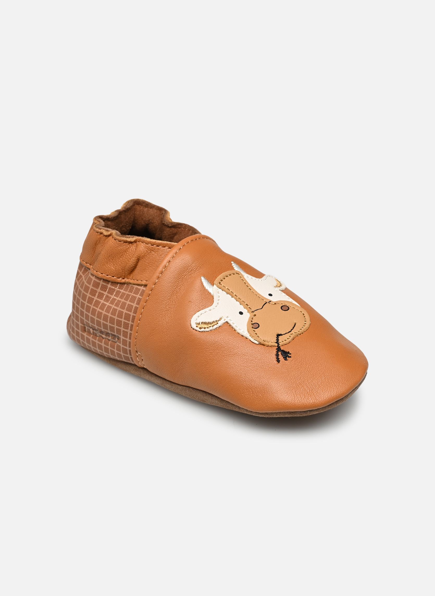Hausschuhe FUNNY COW braun Robeez Hausschuhe FUNNY COW braun CAMEL MARRON