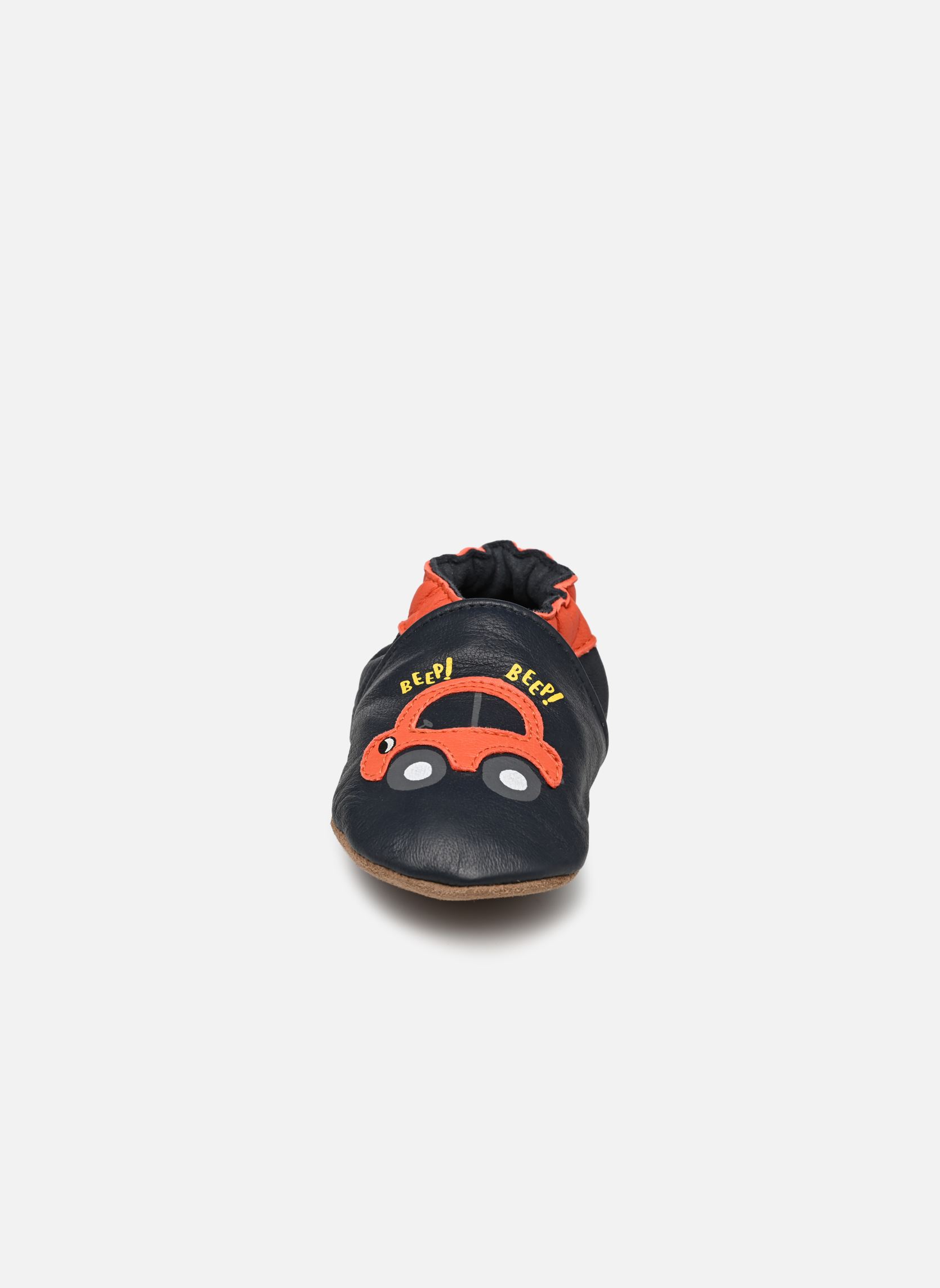 Chaussons BEEP BEEP bleu Robeez Chaussons BEEP BEEP bleu MARINE FONCE ORANGE