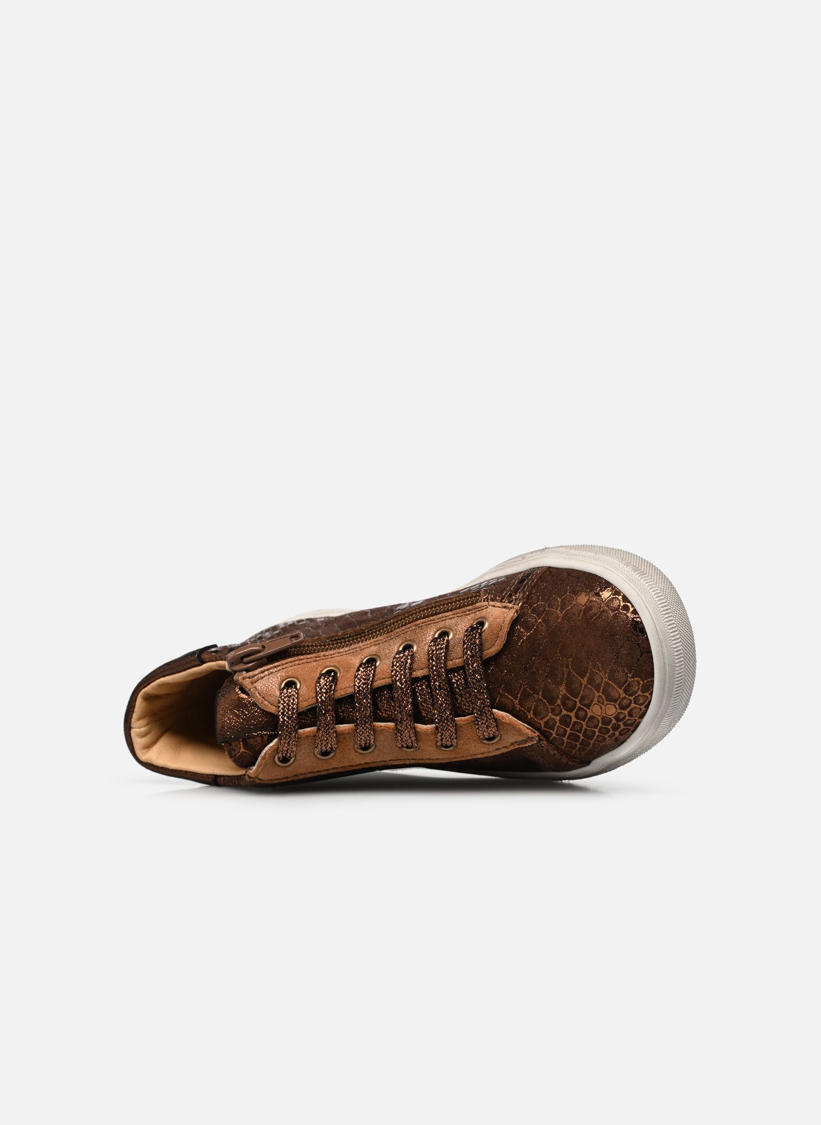 Baskets hautes Sardizip fille or et bronze Bopy Baskets hautes Sardizip fille or et bronze BRONZE