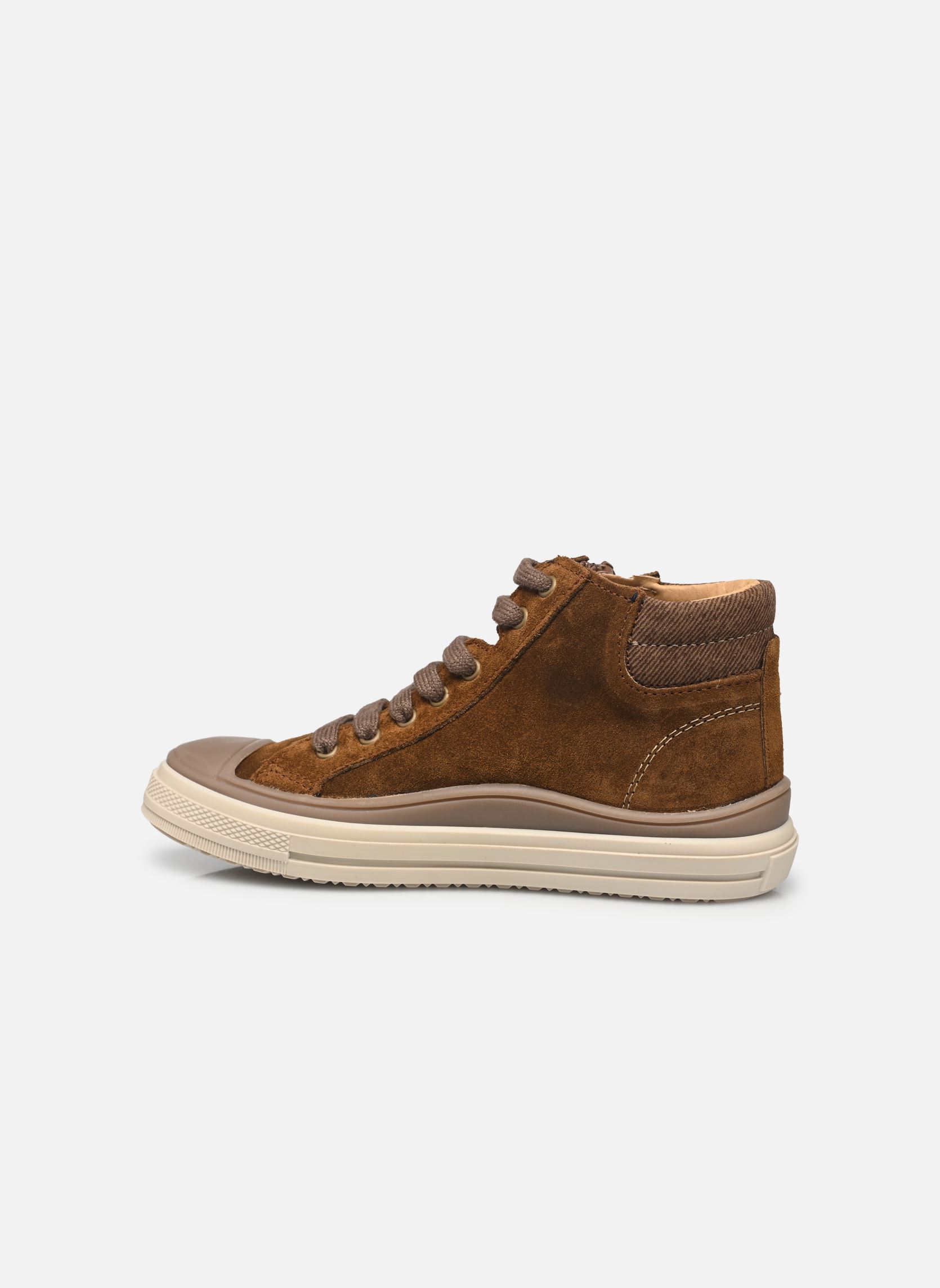 Sneakers alte Velvet bambino marrone Bopy Sneakers alte Velvet bambino marrone COGNAC VEL