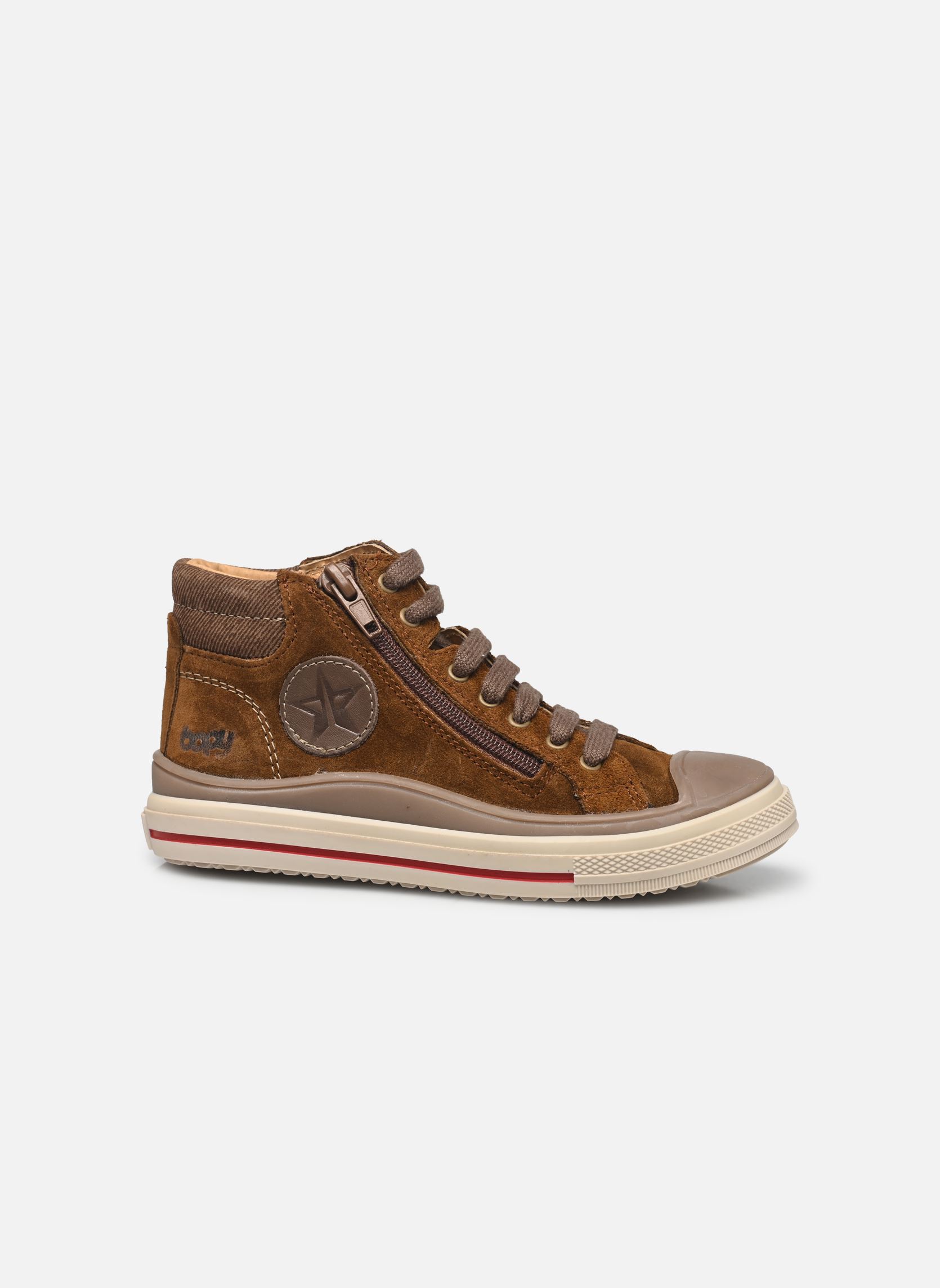 Sneakers alte Velvet bambino marrone Bopy Sneakers alte Velvet bambino marrone COGNAC VEL