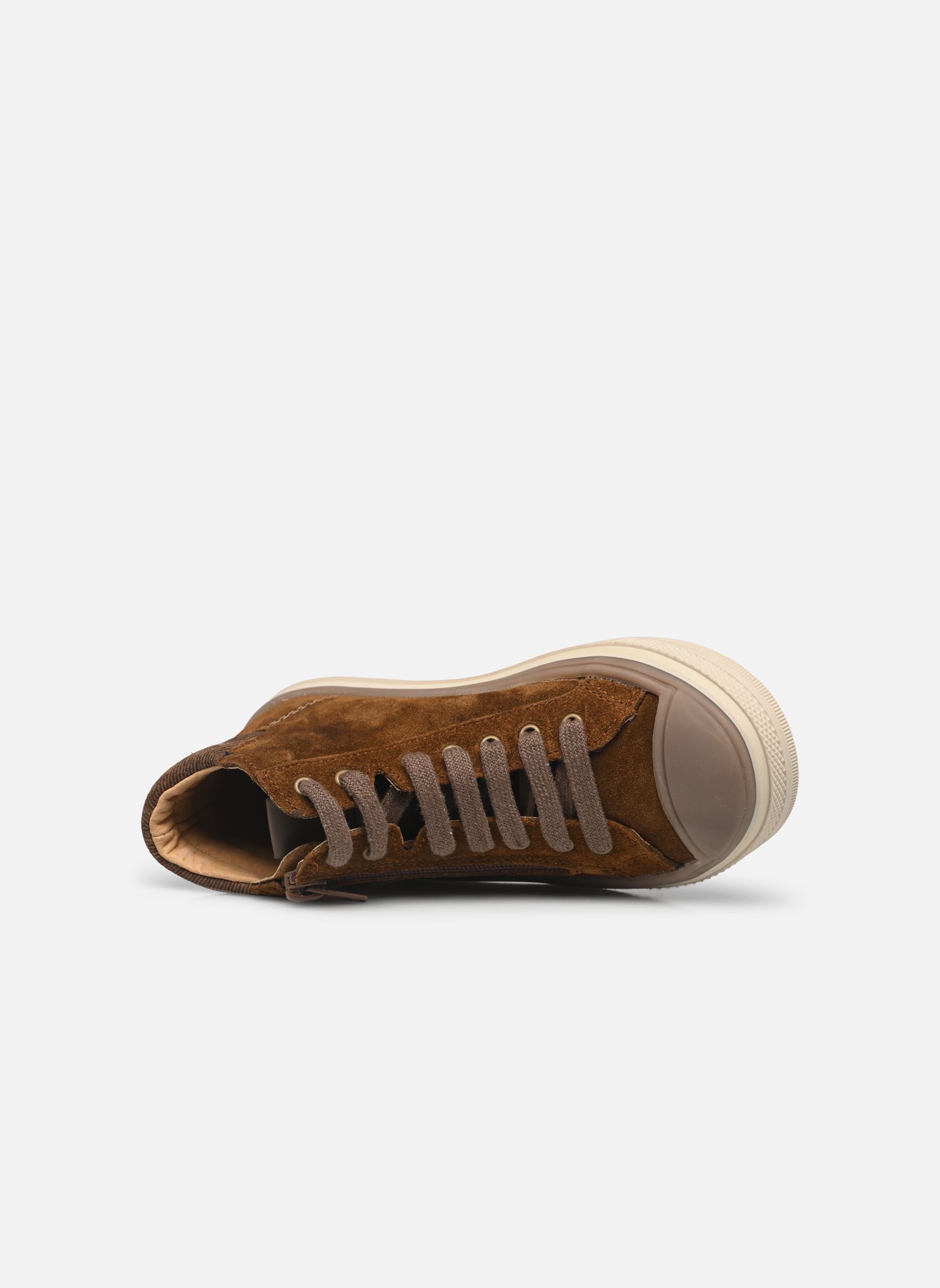 Sneakers alte Velvet bambino marrone Bopy Sneakers alte Velvet bambino marrone COGNAC VEL