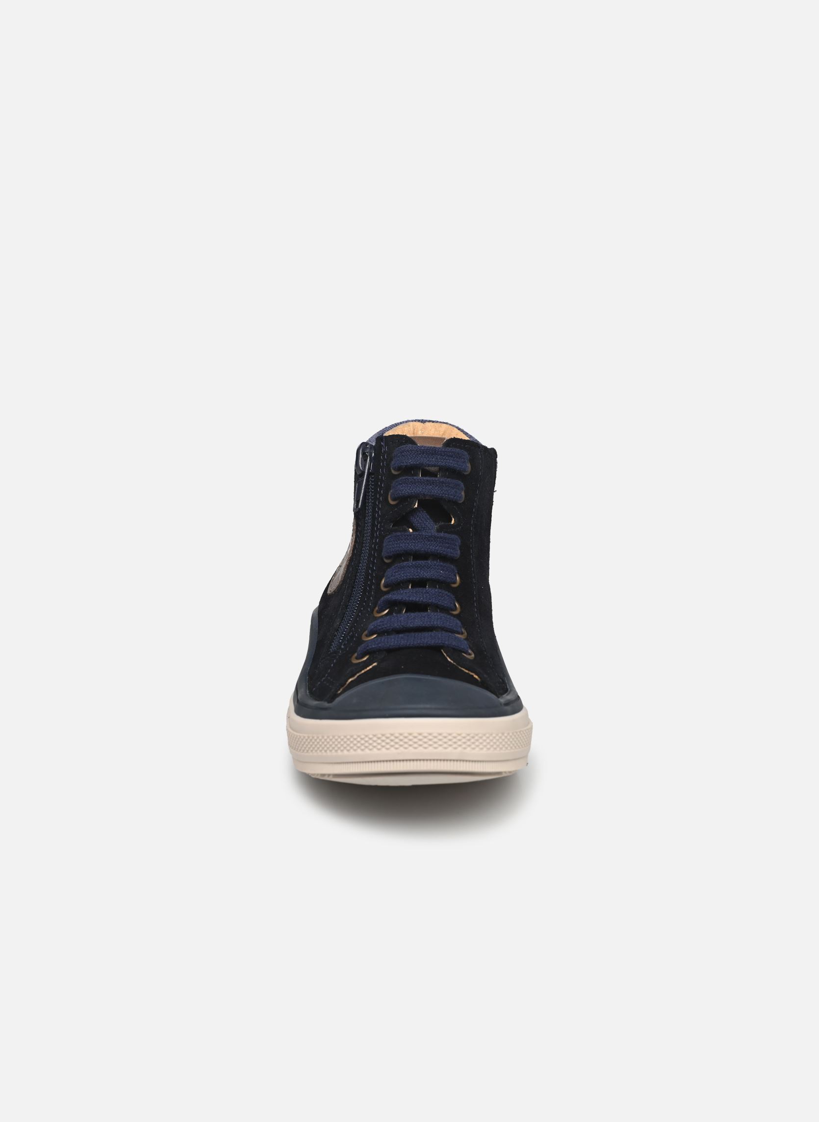 Baskets hautes Velvet garçon bleu Bopy Baskets hautes Velvet garçon bleu MARINE VEL