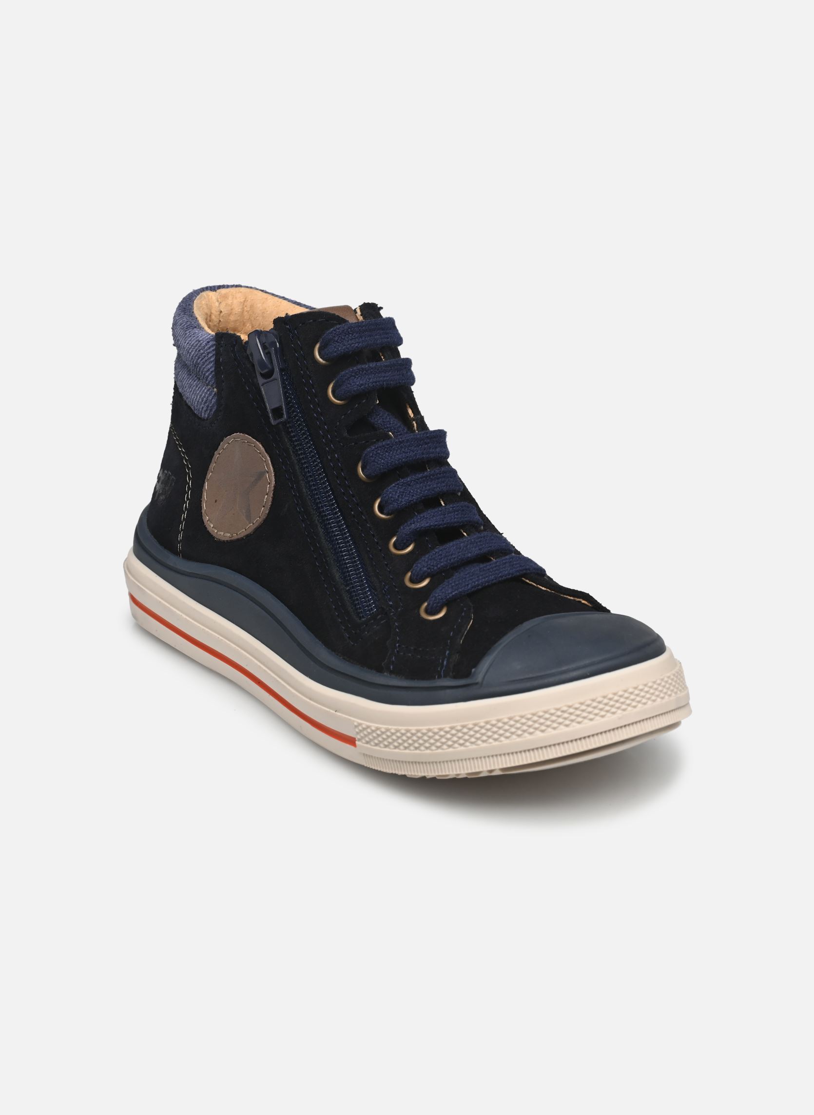 Baskets hautes Velvet garçon bleu Bopy Baskets hautes Velvet garçon bleu MARINE VEL
