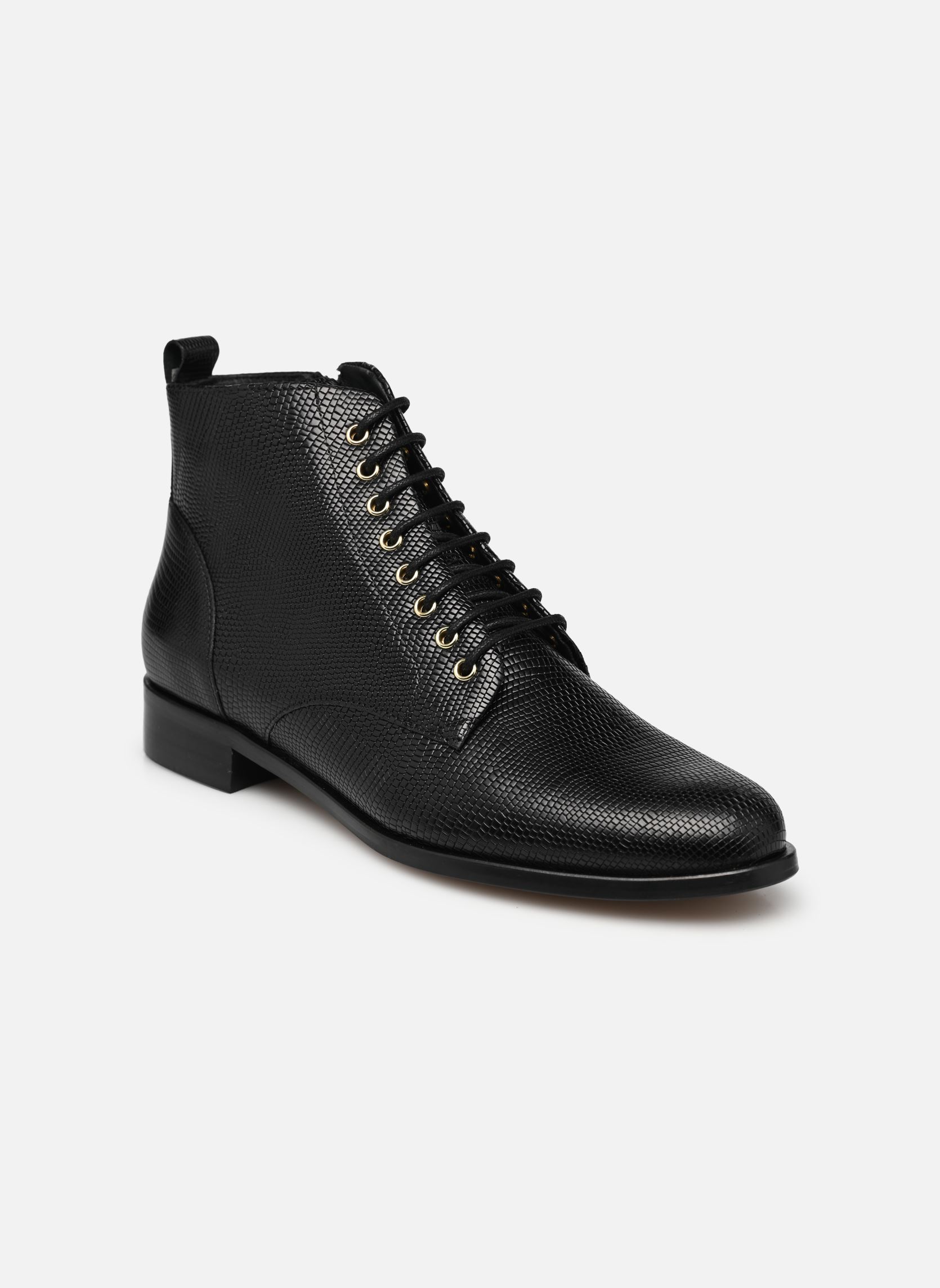 Stivaletti con lacci KAMINARA donna nero Bocage Stivaletti con lacci KAMINARA donna nero Noir