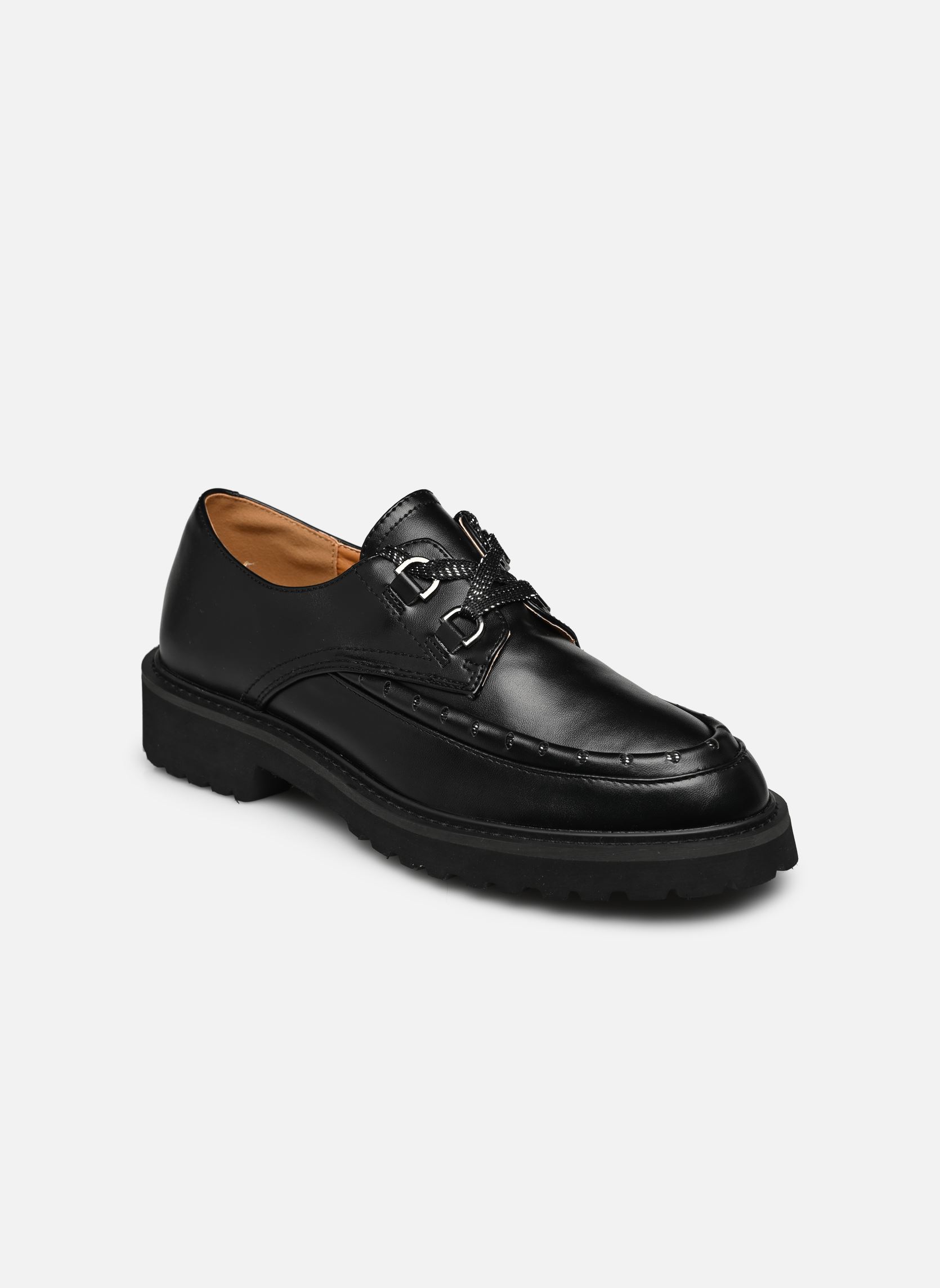 Derbies QL4710_NOIR femme noir Divine Factory Derbies QL4710_NOIR femme noir Noir