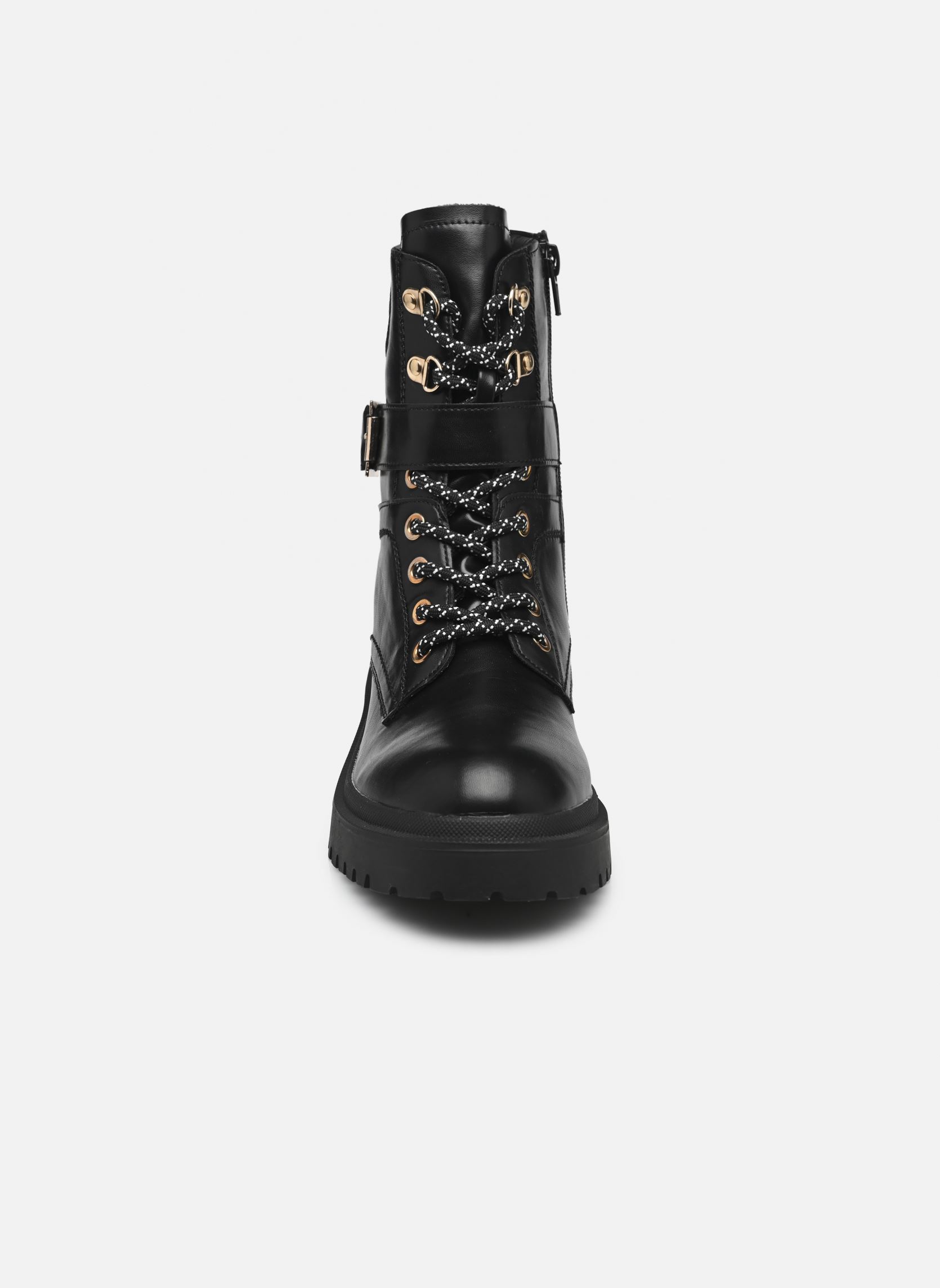 Bottines à lacets QL4720_NOIR femme noir Divine Factory Bottines à lacets QL4720_NOIR femme noir Noir