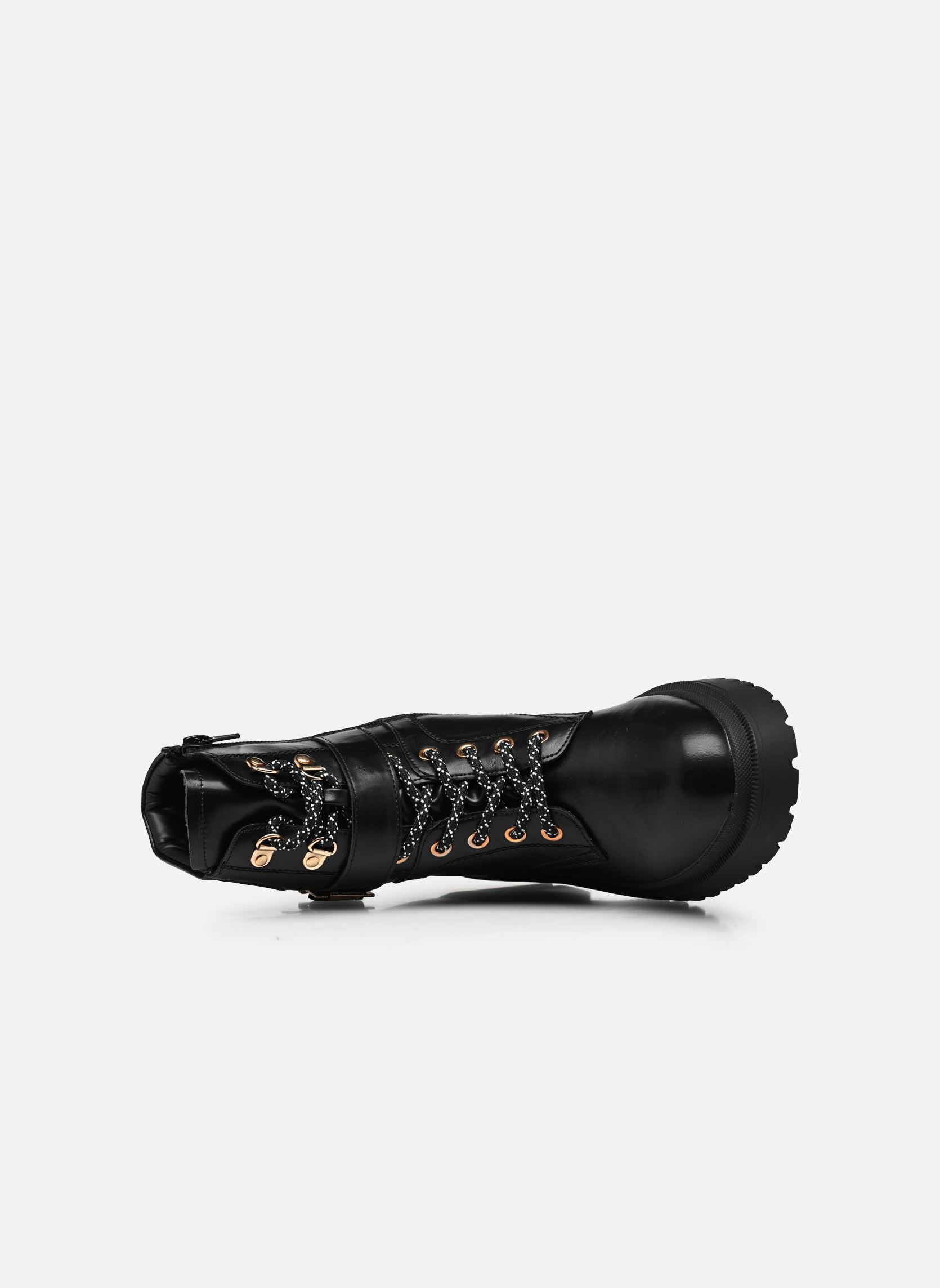 Bottines à lacets QL4720_NOIR femme noir Divine Factory Bottines à lacets QL4720_NOIR femme noir Noir