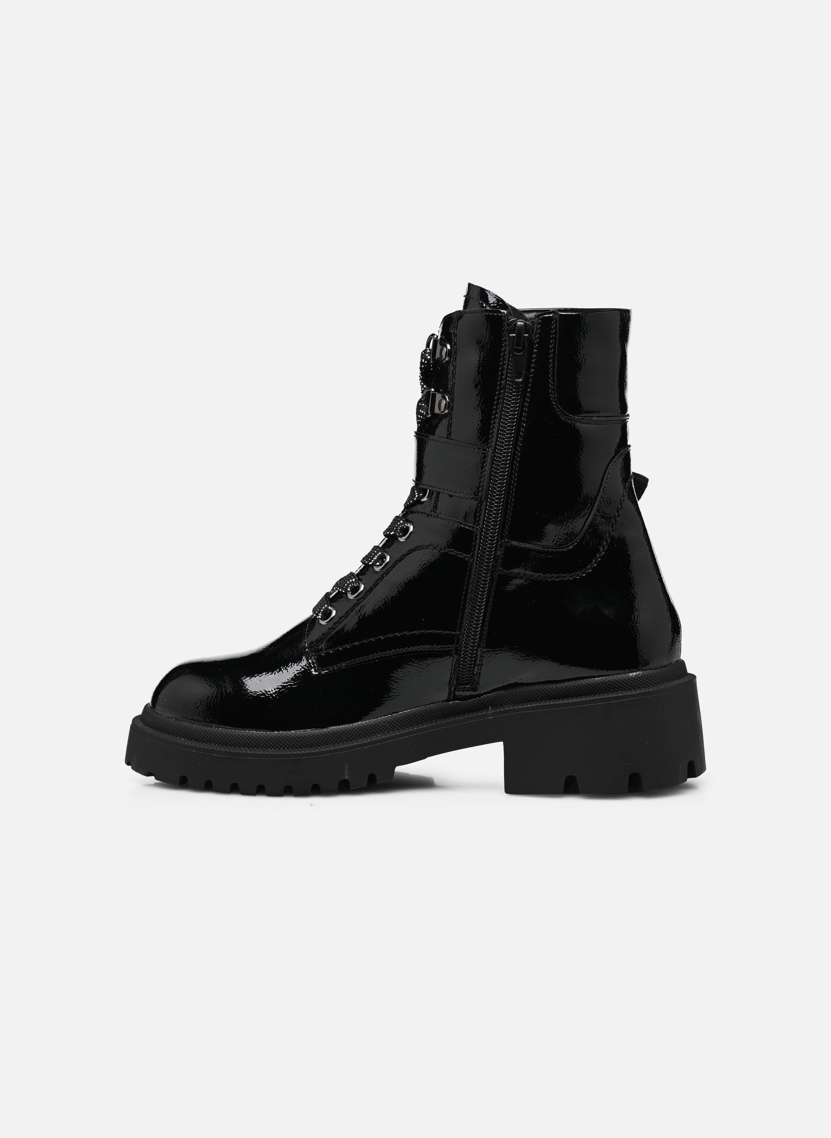 Geschnürte Stiefeletten QL4752_NOIR damen schwarz Divine Factory Geschnürte Stiefeletten QL4752_NOIR damen schwarz Noir
