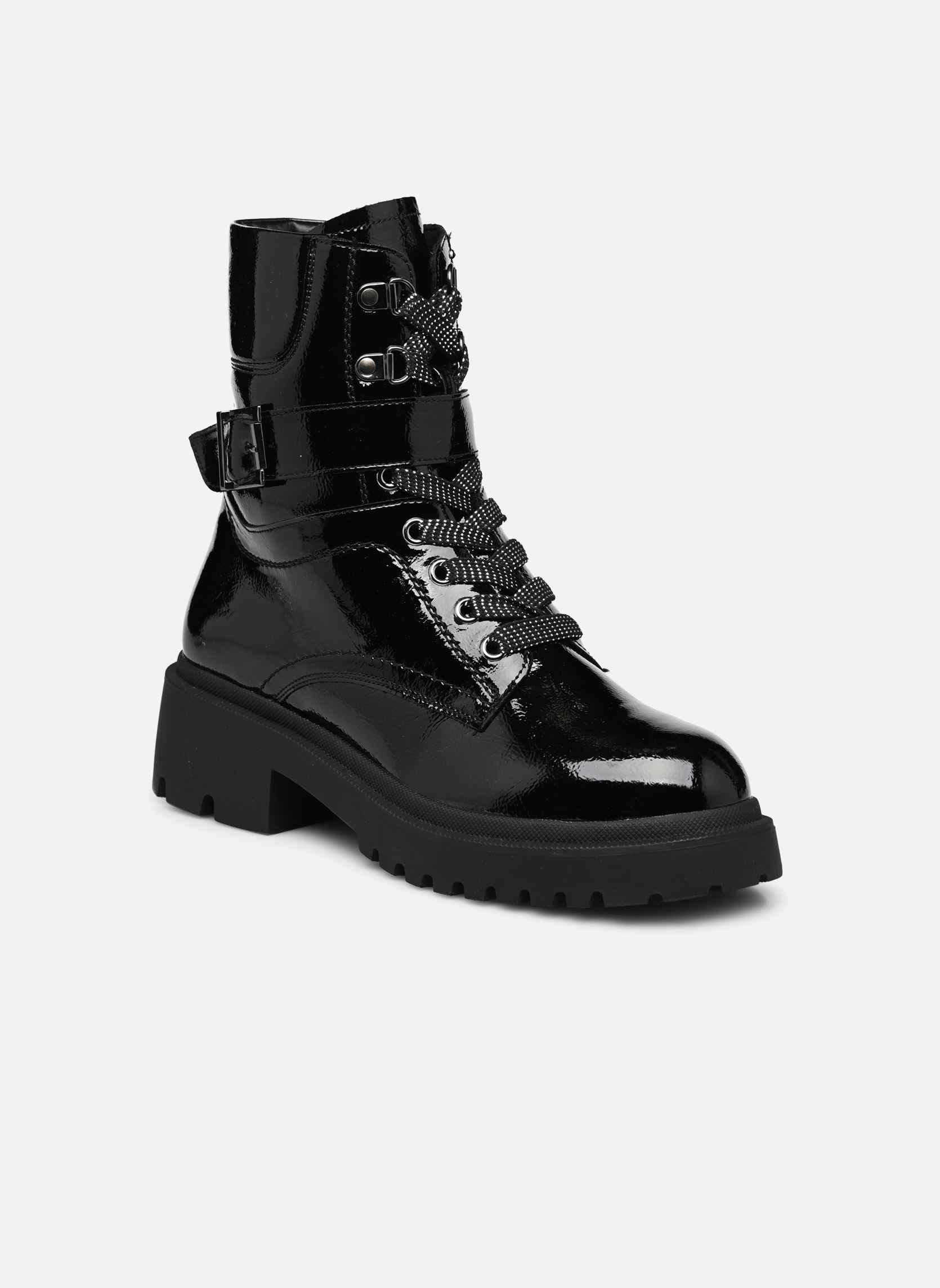 Geschnürte Stiefeletten QL4752_NOIR damen schwarz Divine Factory Geschnürte Stiefeletten QL4752_NOIR damen schwarz Noir