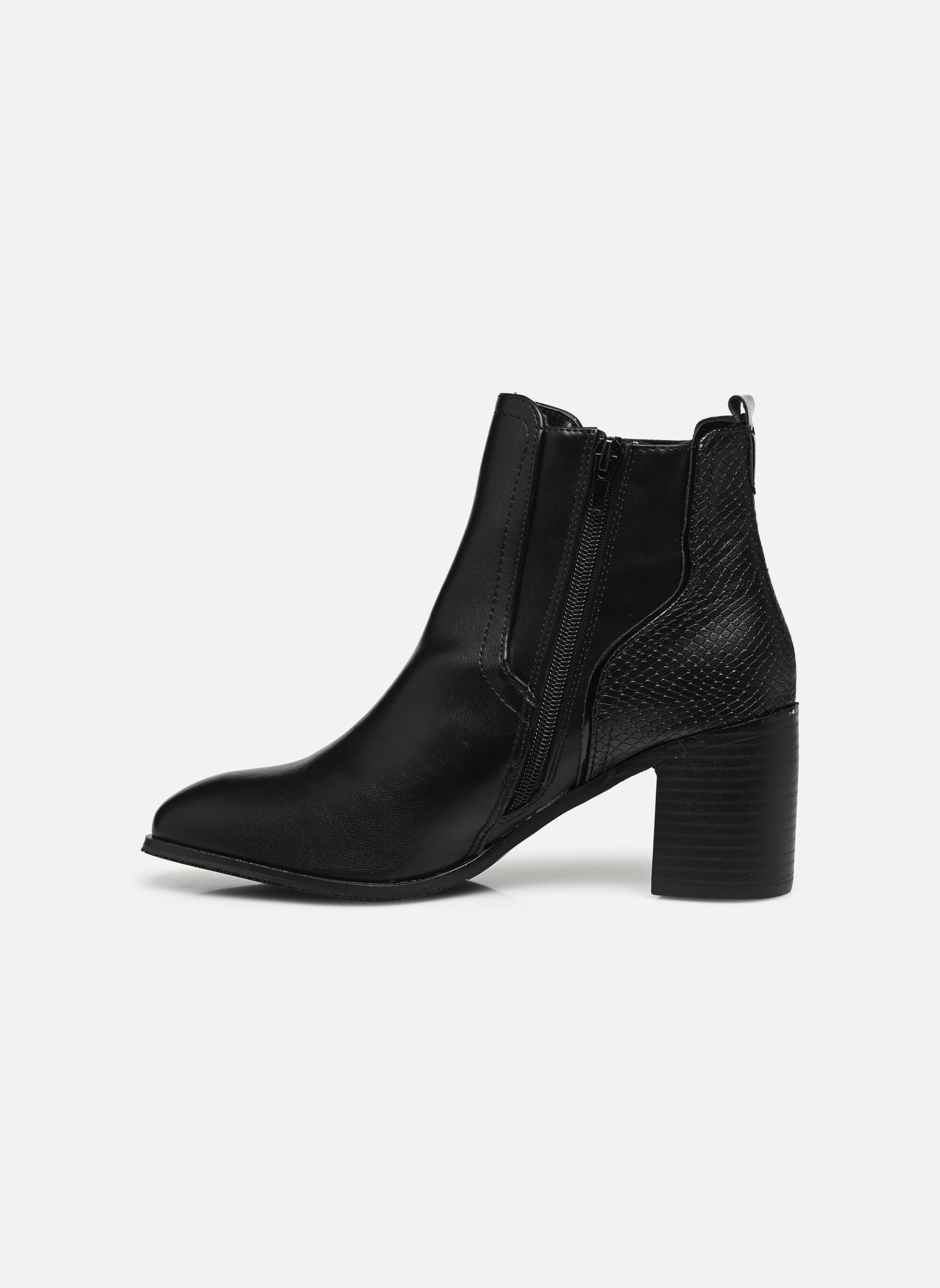 Niedrige Ankle Boots QL4723_NOIR damen schwarz Divine Factory Niedrige Ankle Boots QL4723_NOIR damen schwarz Noir2