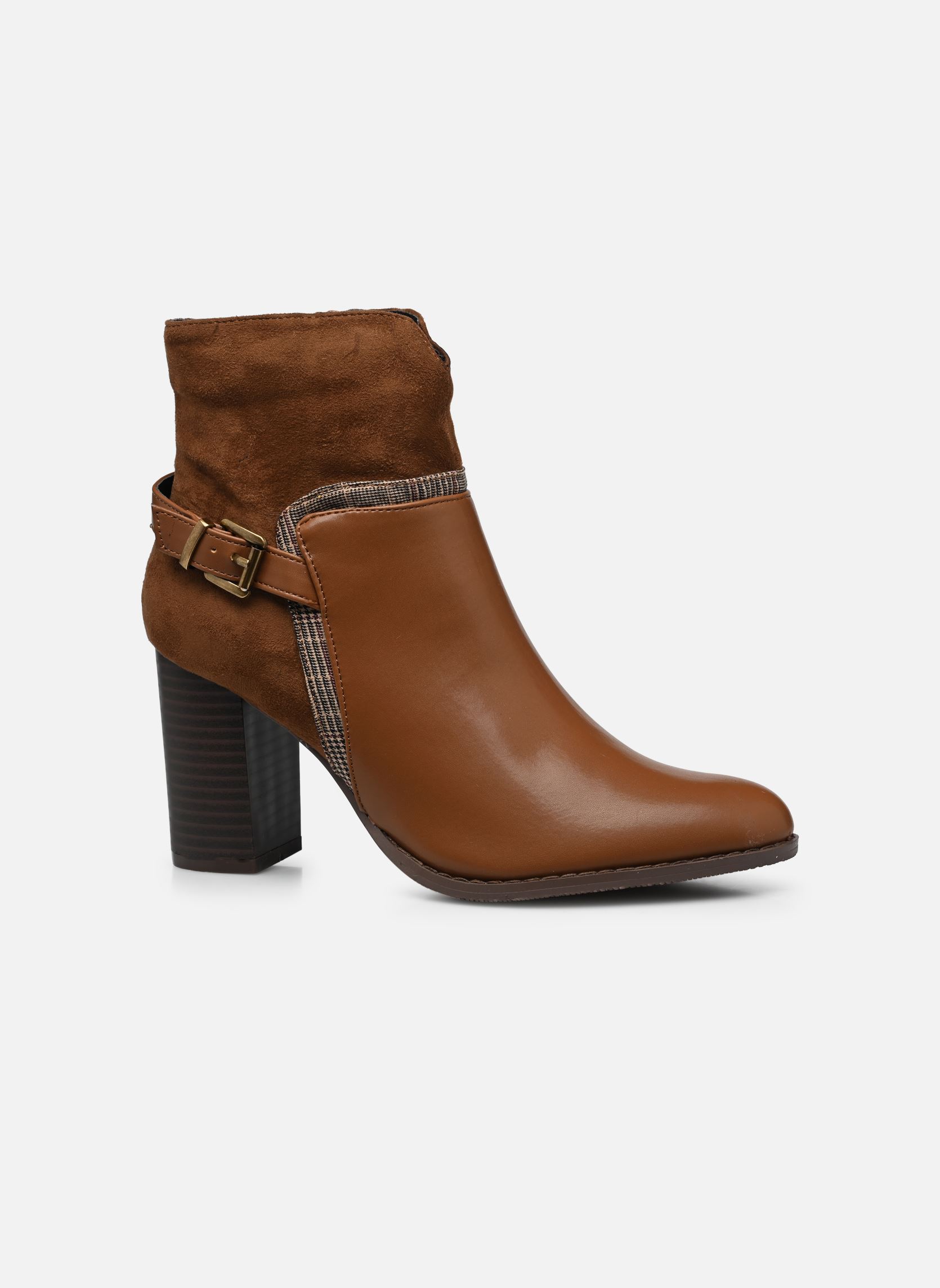 Geschnürte Stiefeletten QL4728_CAMEL damen braun Divine Factory Geschnürte Stiefeletten QL4728_CAMEL damen braun Camel
