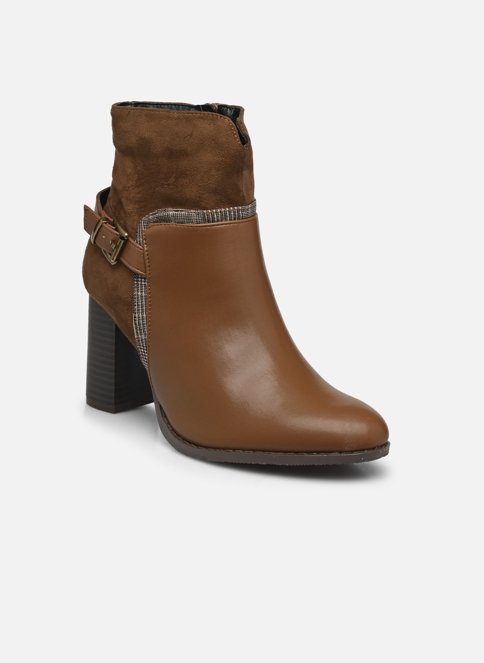 Geschnürte Stiefeletten QL4728_CAMEL damen braun Divine Factory Geschnürte Stiefeletten QL4728_CAMEL damen braun Camel