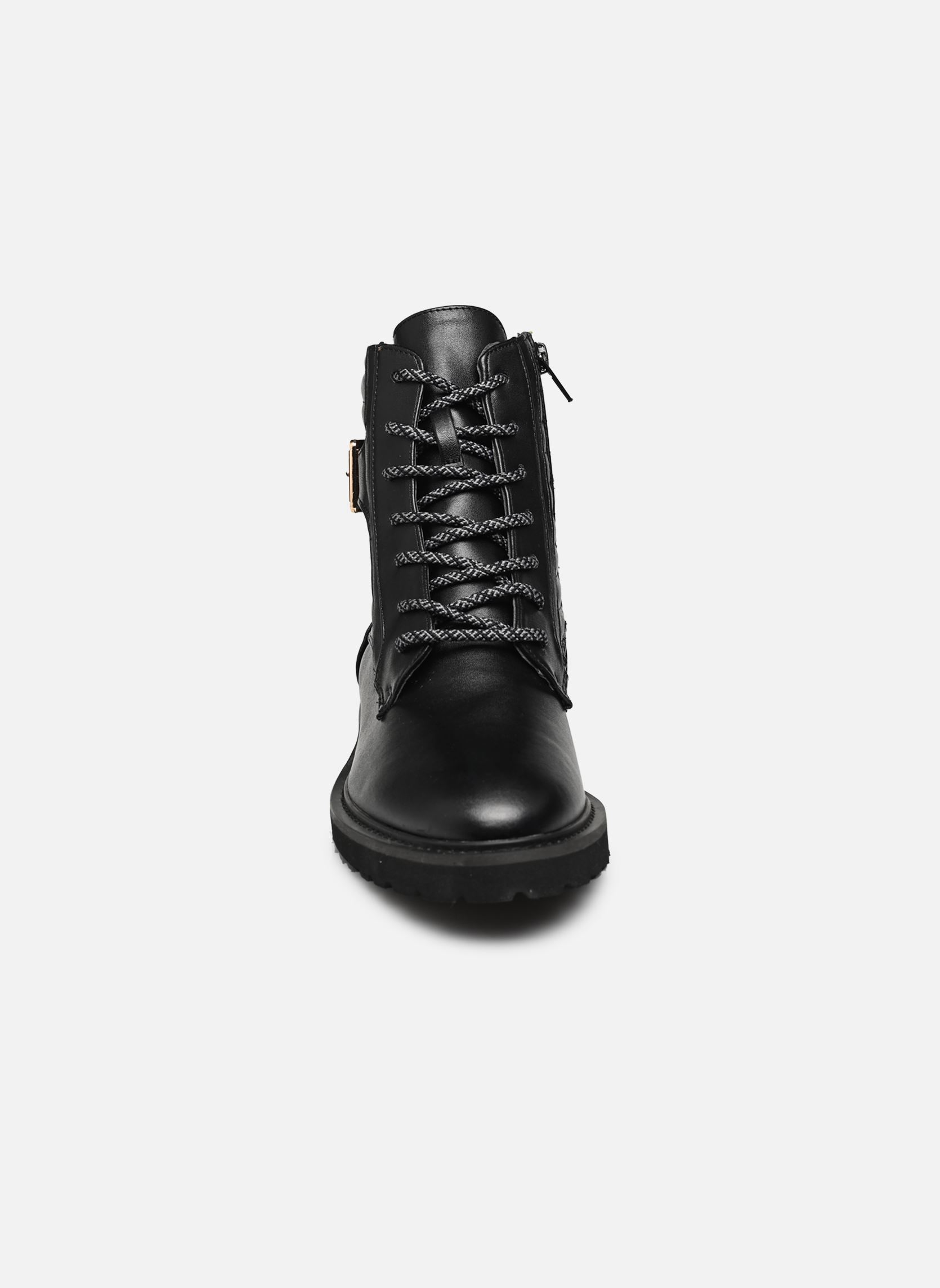 Geschnürte Stiefeletten QL4738_NOIR damen schwarz Divine Factory Geschnürte Stiefeletten QL4738_NOIR damen schwarz NOIR