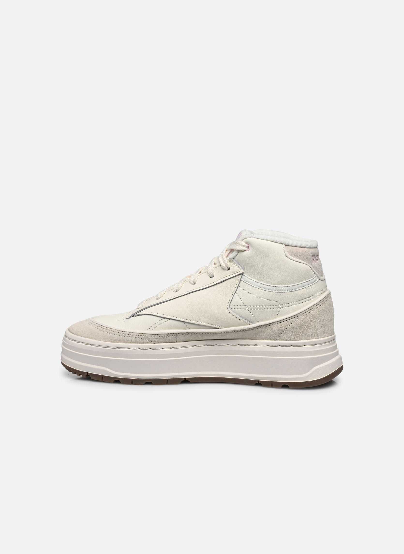 Niedrige Sneaker Club C Geo Mid W damen weiß Reebok Niedrige Sneaker Club C Geo Mid W damen weiß Chalk/Pixel Pink/Taupe