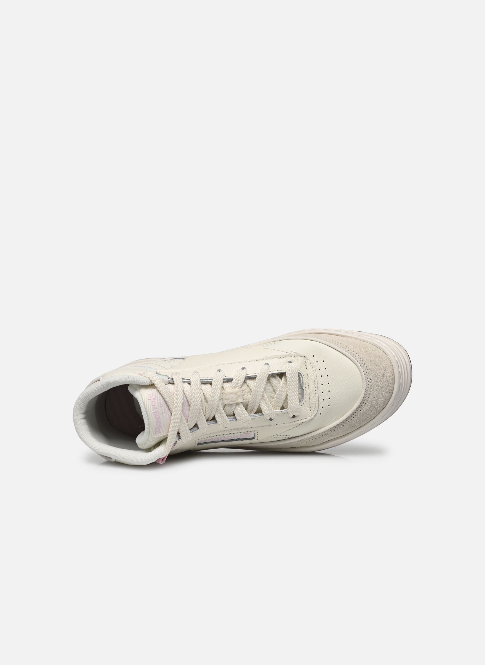 Niedrige Sneaker Club C Geo Mid W damen weiß Reebok Niedrige Sneaker Club C Geo Mid W damen weiß Chalk/Pixel Pink/Taupe