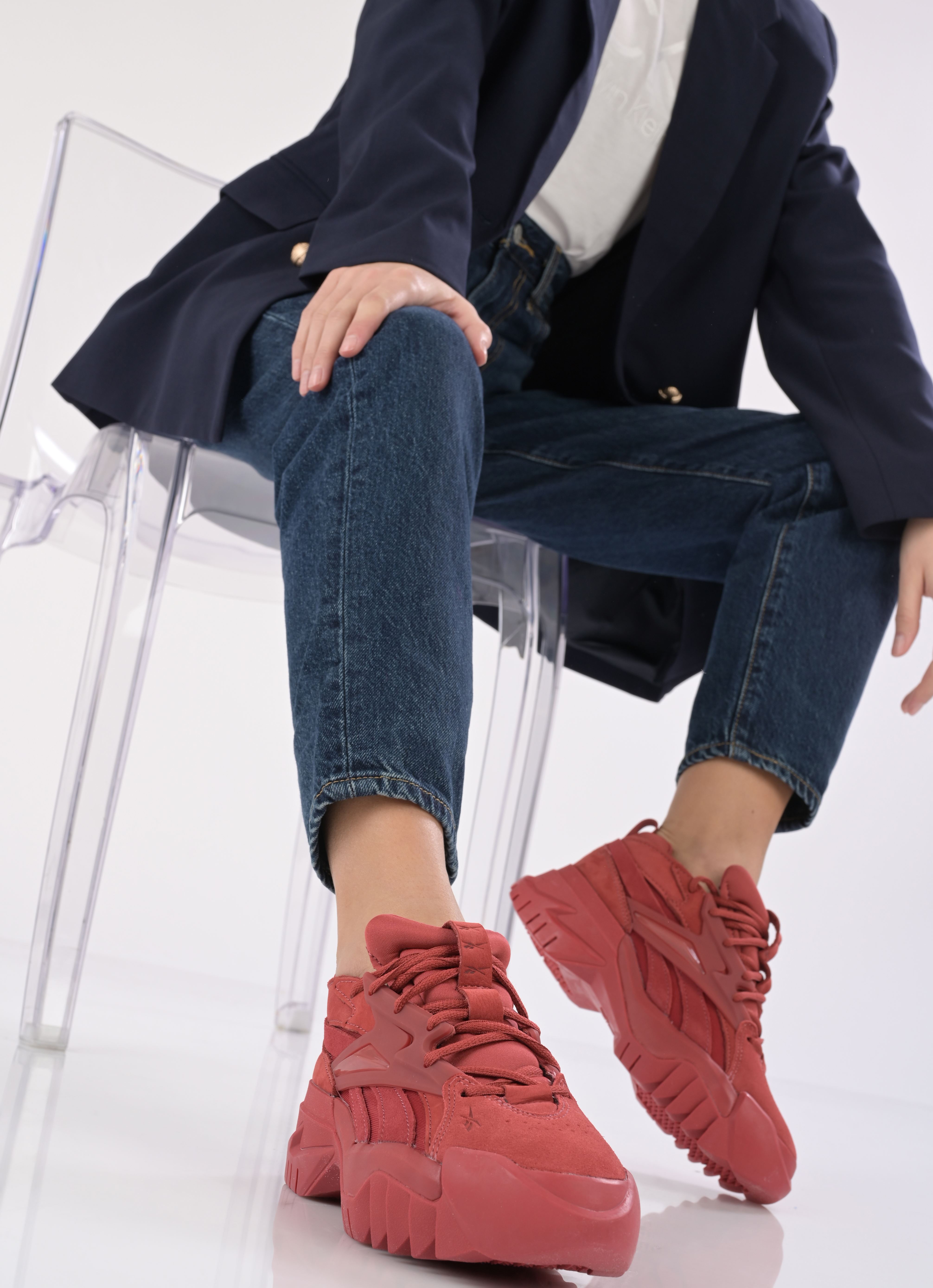 Baskets basses Club C Cardi V2 W femme rouge Reebok Baskets basses Club C Cardi V2 W femme rouge Mars RedMars RedMars Red