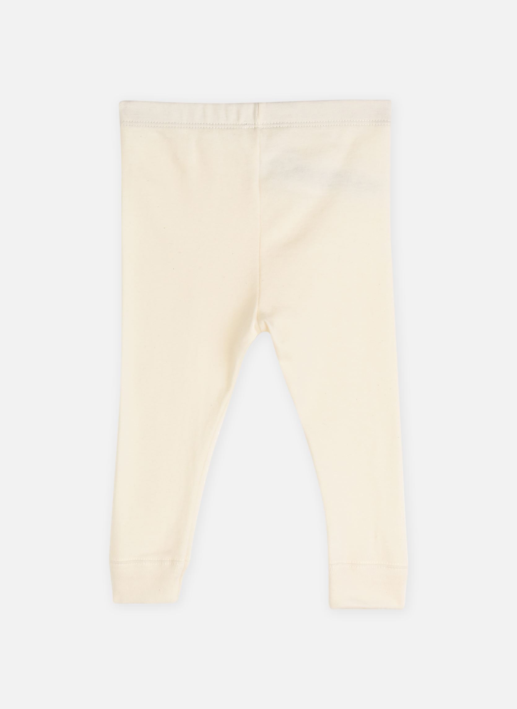 Leggings Legging bébé en coton uni garçon blanc Petit Bateau Leggings Legging bébé en coton uni garçon blanc MILK