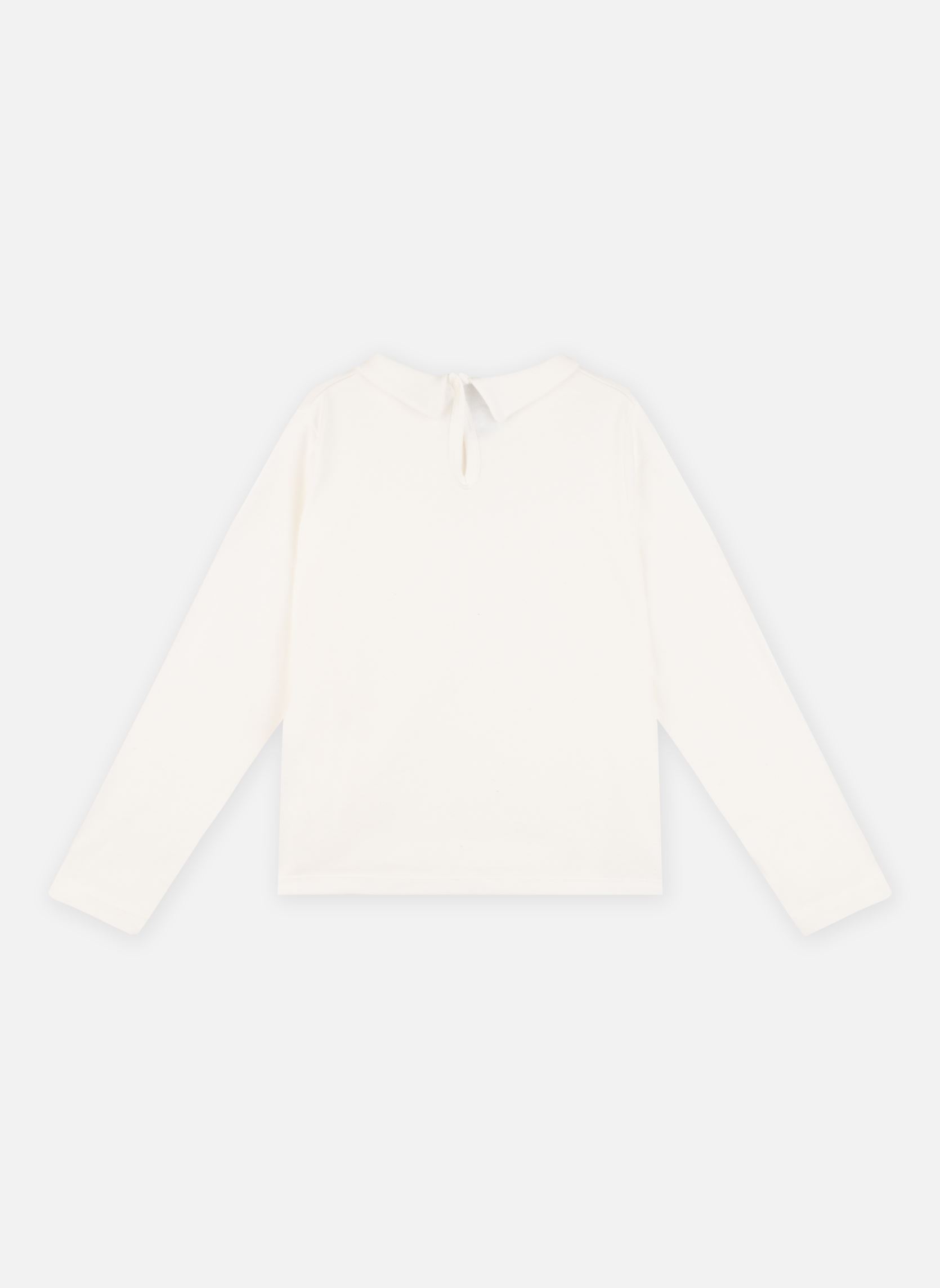 Tee-shirts Tee-shirt Manches Longues Coton Enfant F fille blanc Petit Bateau Tee-shirts Tee-shirt Manches Longues Coton Enfant F fille blanc MARSHMALLOW