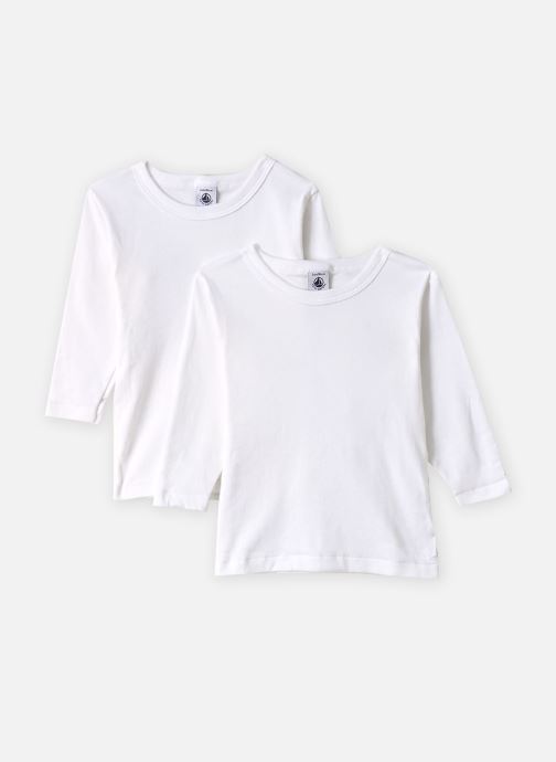 Petit Bateau Tee-shirts Lots de 2 Tee-shirts Manches Longues Gar garçon blanc