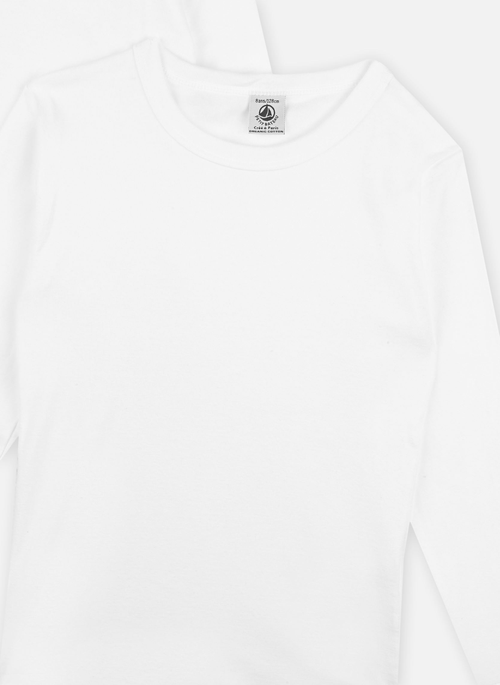 Tee-shirts Lots de 2 Tee-shirts Manches Longues Gar garçon blanc Petit Bateau Tee-shirts Lots de 2 Tee-shirts Manches Longues Gar garçon blanc VARIANTE 1