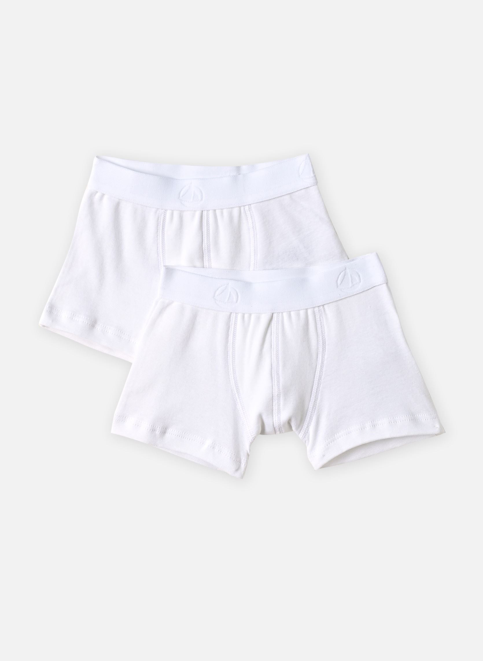 Vêtements Petit Bateau Lot de 2 Boxers Unis pour Accessoires - vue 3