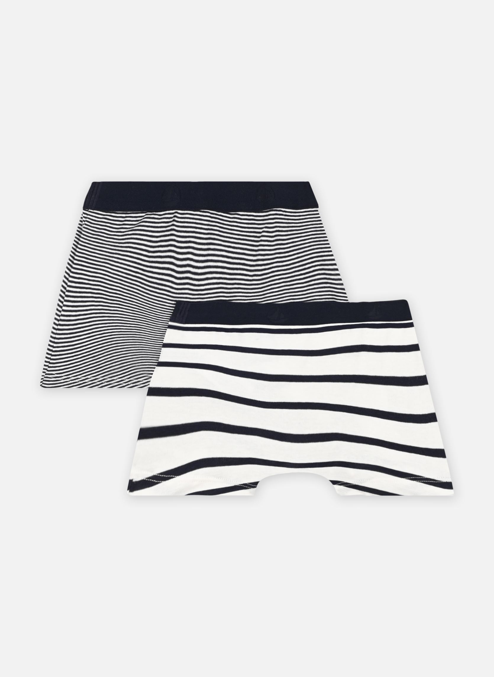 Unterhosen und Boxershorts Lot de 2 Boxers Rayés Garçon jungen weiß Petit Bateau Unterhosen und Boxershorts Lot de 2 Boxers Rayés Garçon jungen weiß VARIANTE 1
