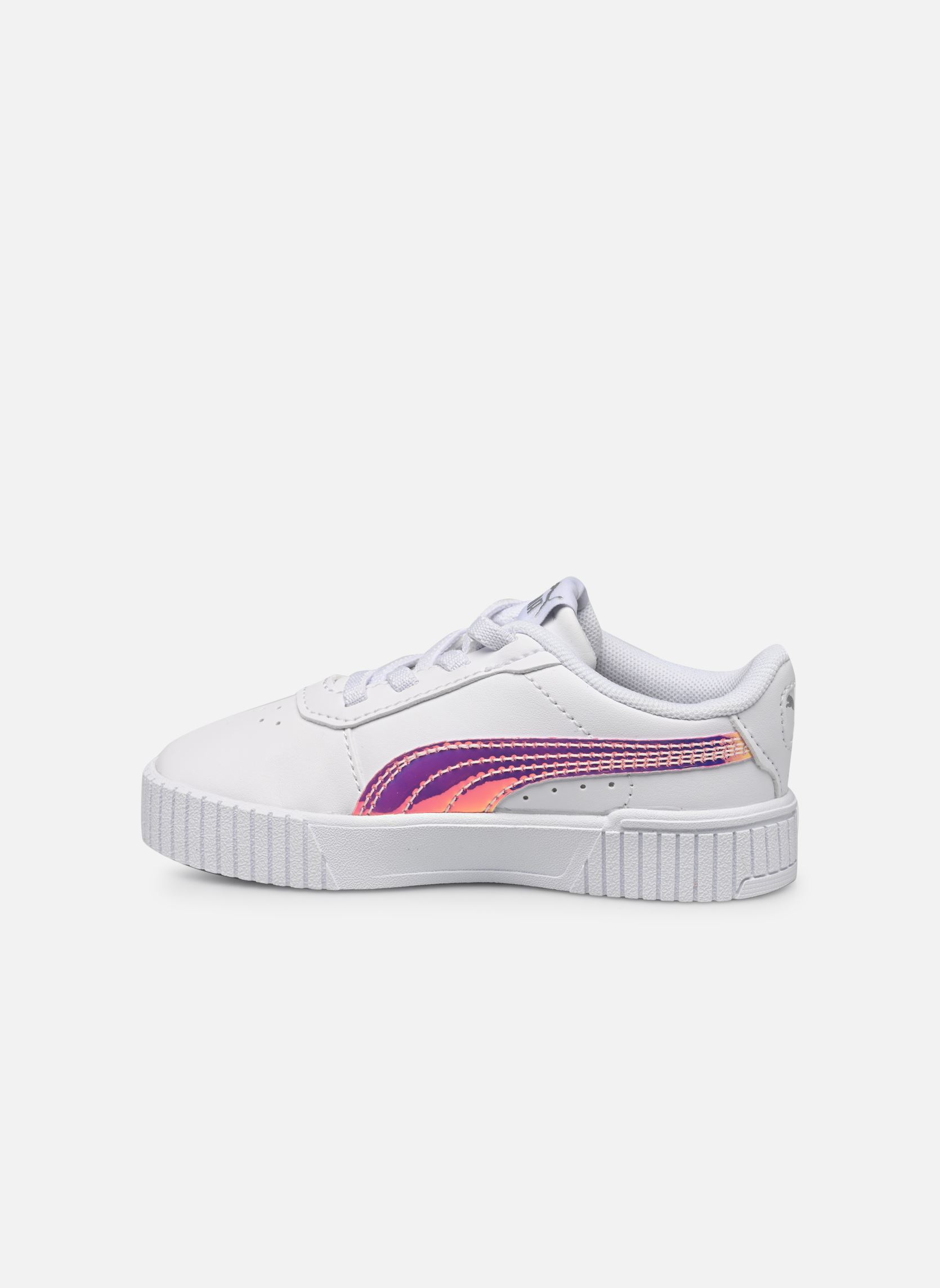 Niedrige Sneaker Carina 2.0 Holo AC Inf mädchen weiß Puma Niedrige Sneaker Carina 2.0 Holo AC Inf mädchen weiß PUMA WHITE-PUMA SILVER
