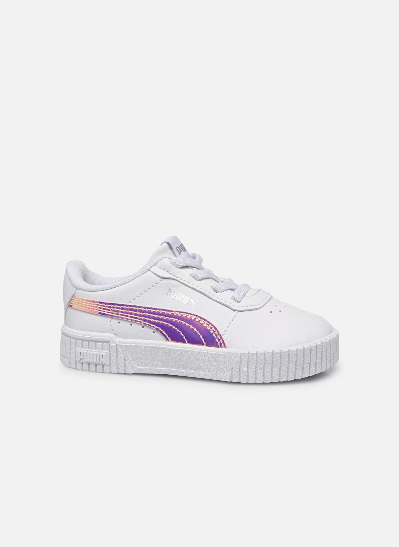 Niedrige Sneaker Carina 2.0 Holo AC Inf mädchen weiß Puma Niedrige Sneaker Carina 2.0 Holo AC Inf mädchen weiß PUMA WHITE-PUMA SILVER